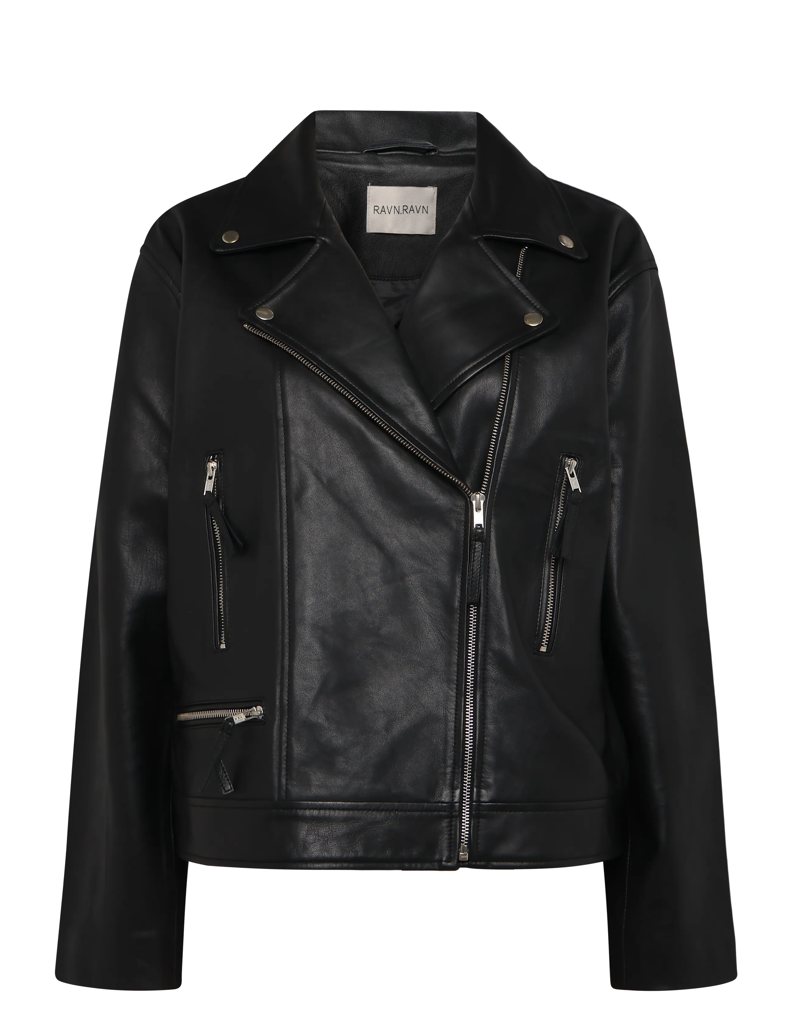 Ravn Ravn Hang Biker jacket - Kleidung - BLACK / black