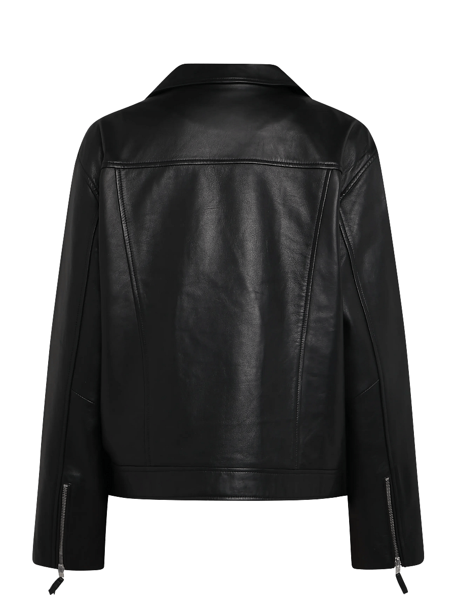 Ravn Ravn - Hang Biker jacket - lederjacken - black - 1