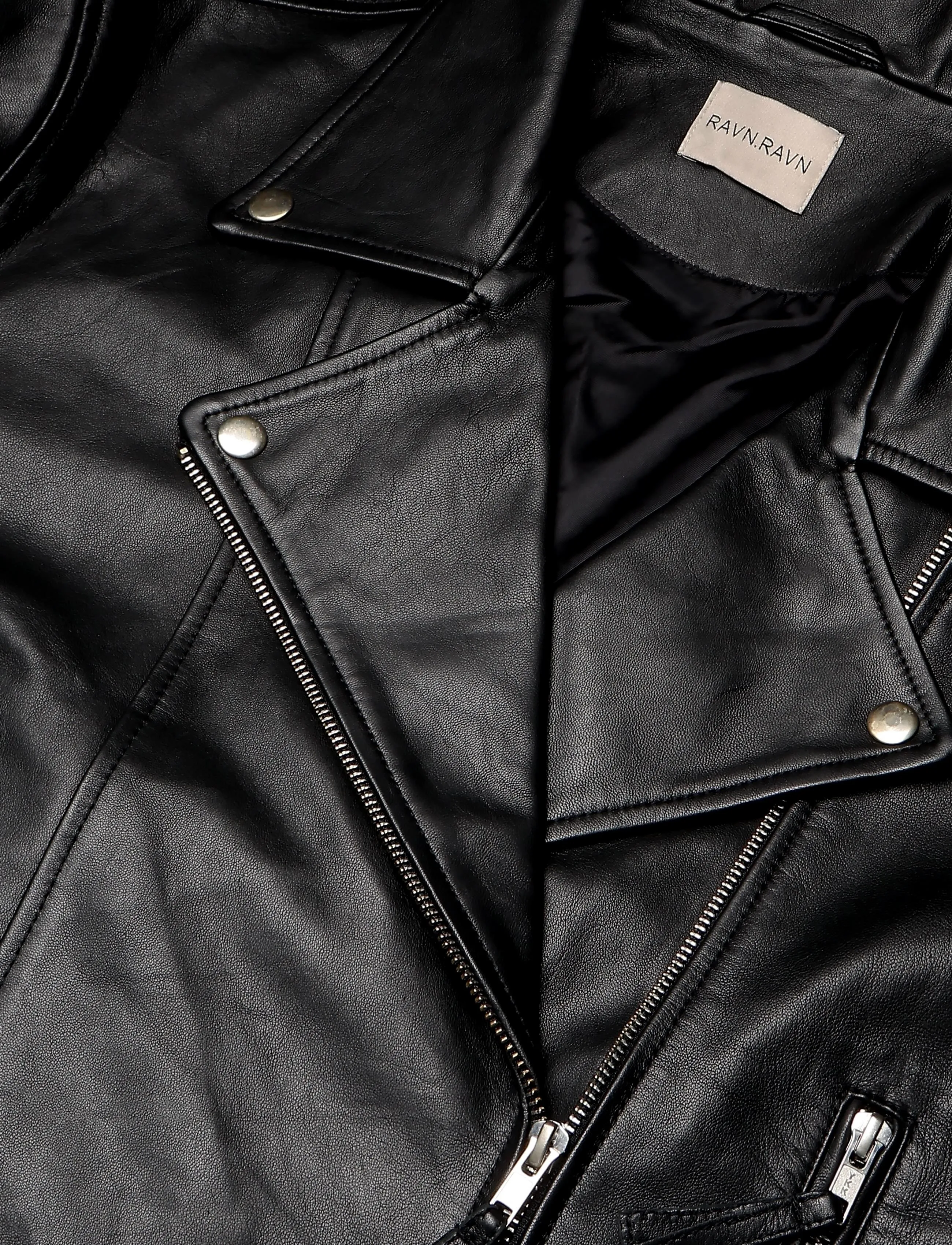 Ravn Ravn - Hang Biker jacket - lederjacken - black - 2