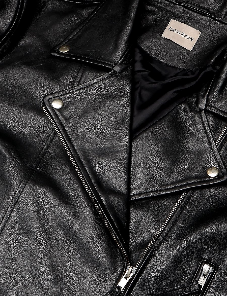 Ravn Ravn - Hang Biker jacket - lederjacken - black - 2