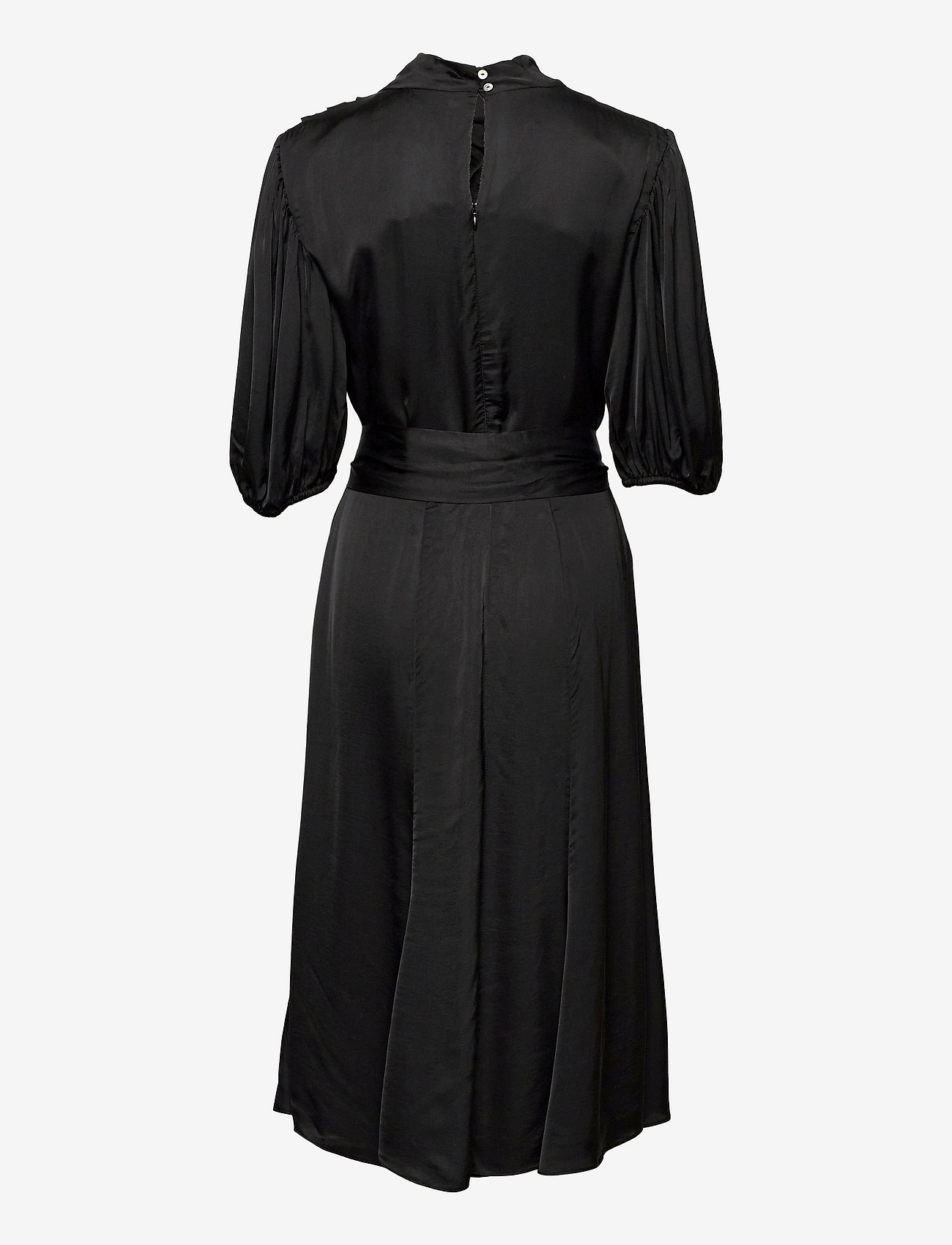 Ravn - VALENTINA DRESS - midi dresses - 001 black - 1