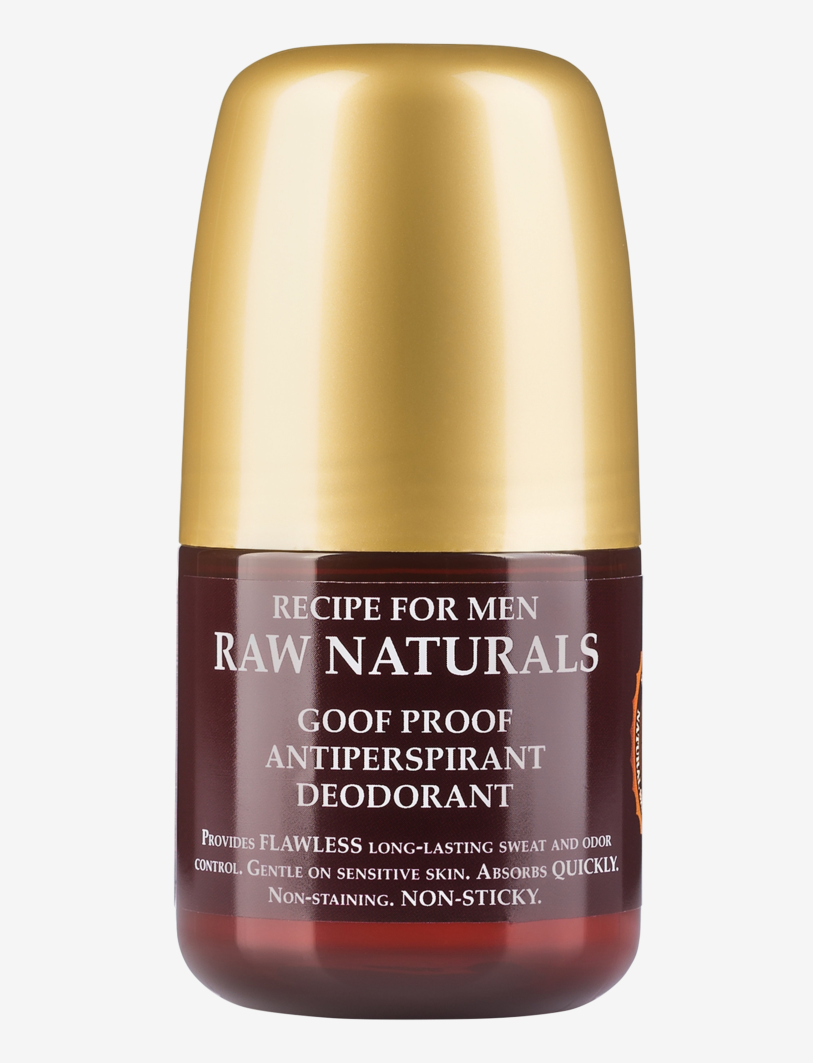 Raw Naturals Brewing Company Goof Proof Antiperspirant Deodorant, 60 ml, Nude, Deodoranter > Roll-On, Herre