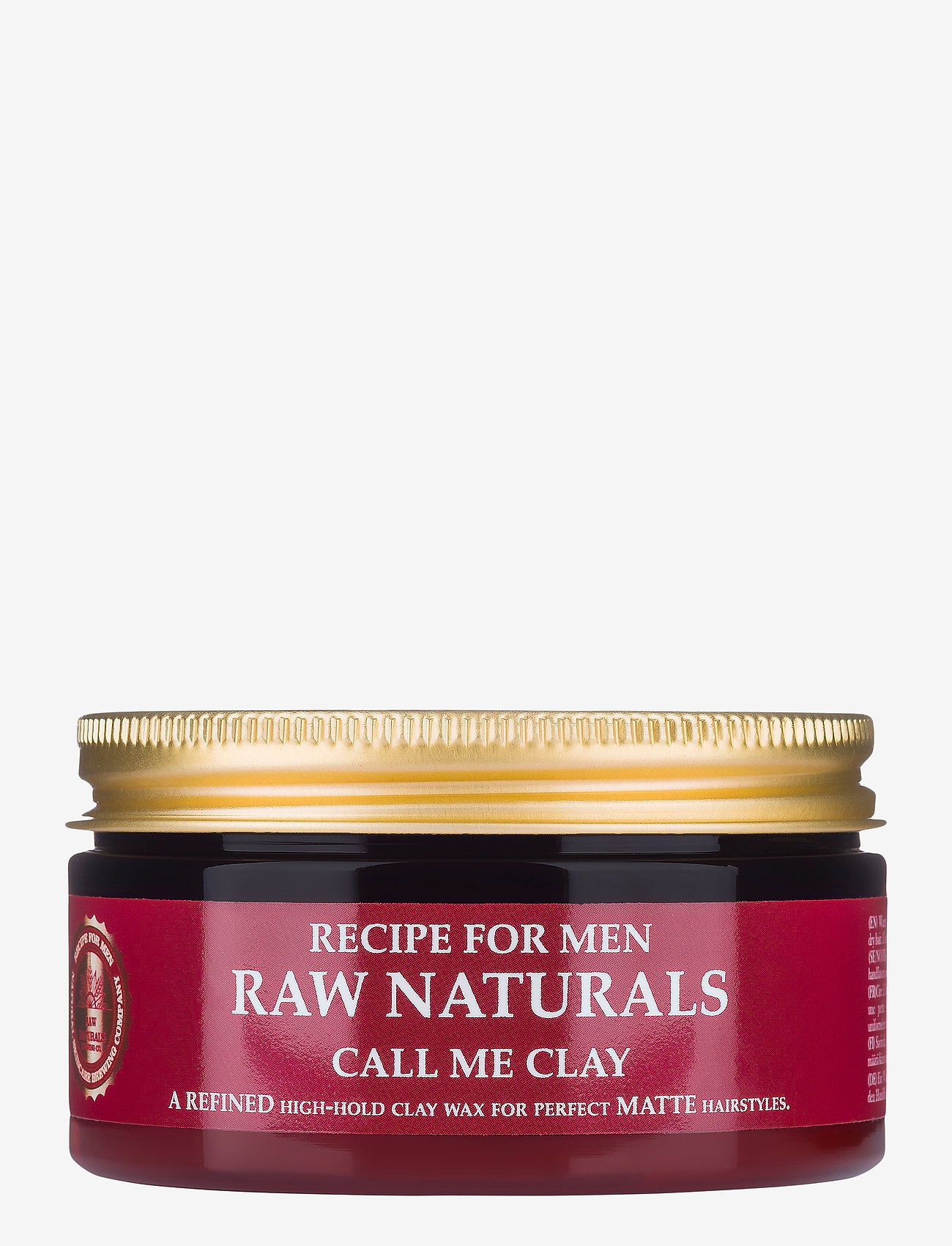 Raw Naturals Brewing Company - Call Me Clay - paste - clear - 0