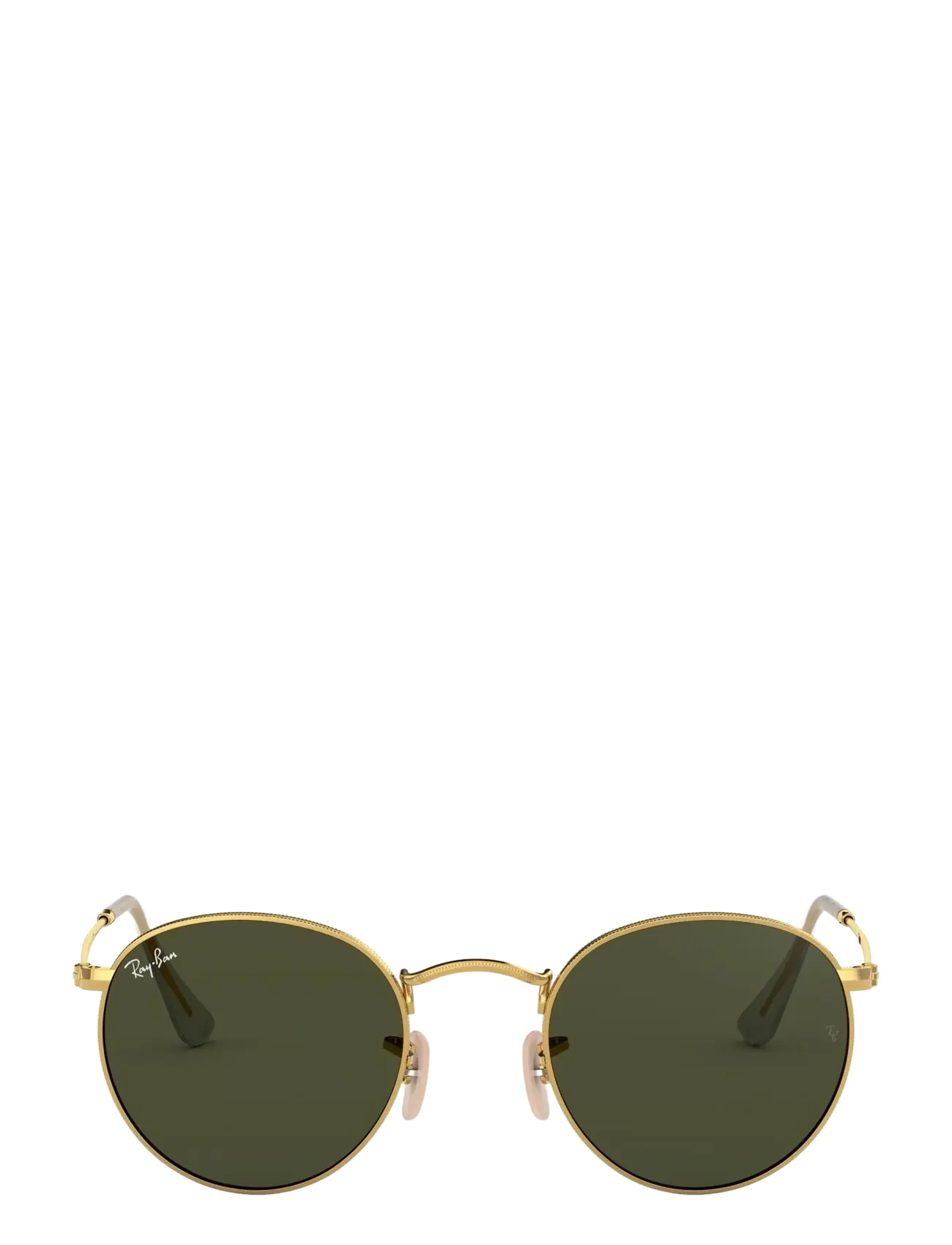 Ray-Ban Round Metal, 50, Sunglasses, Gold - Frame Männerswear