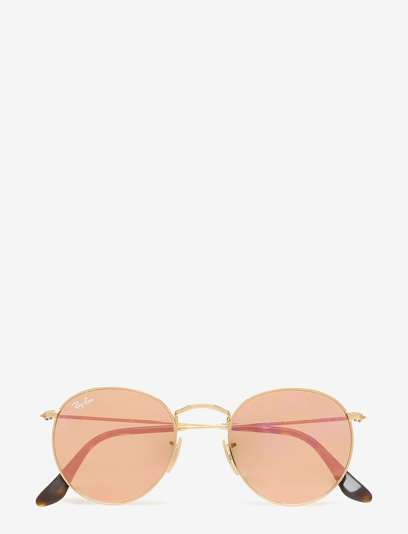 Ray-Ban Round Metal, 50, Sunglasses, Gold - Frame Frauen