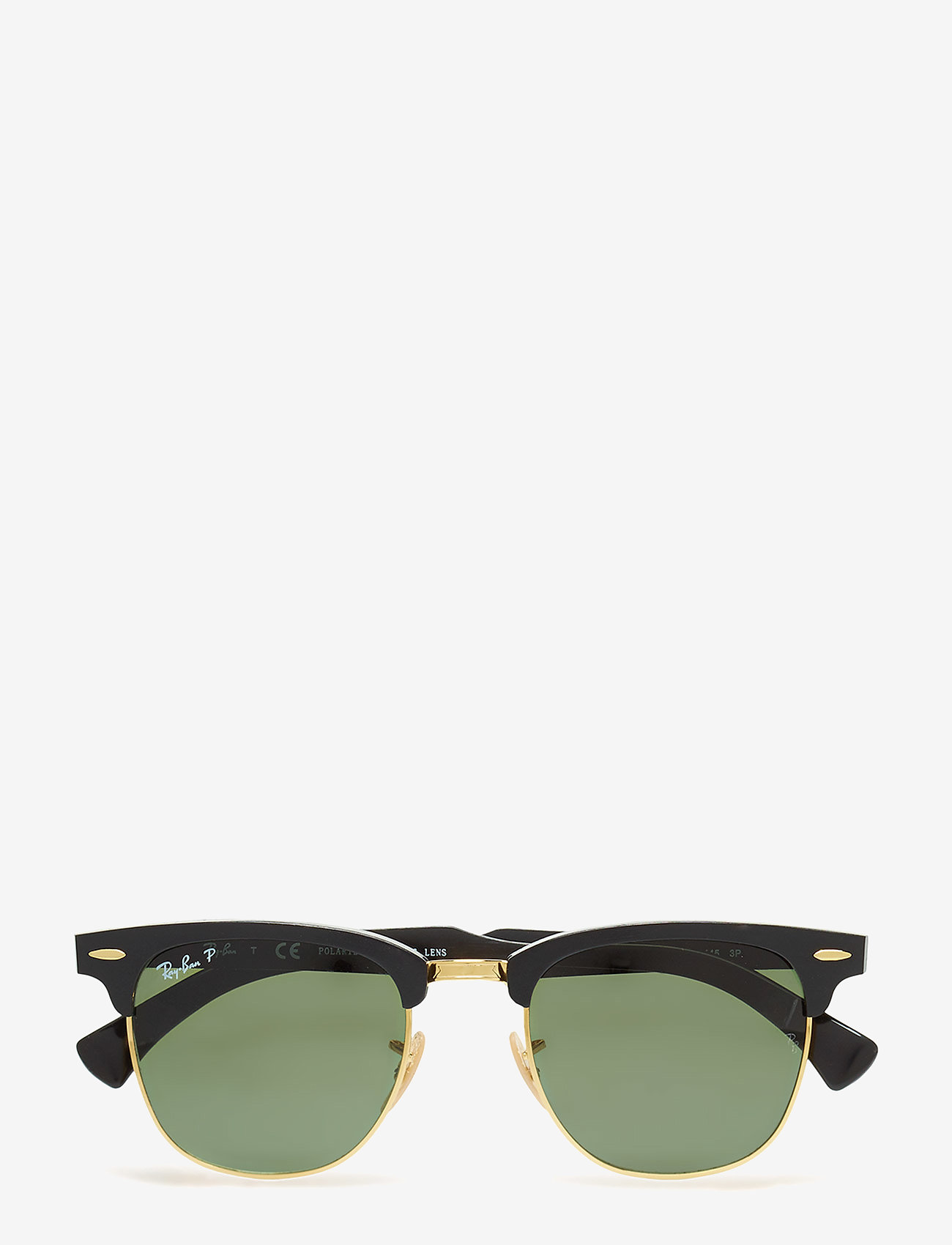 Ray-Ban CLUBMASTER ALUMINUM - Sonnenbrillen - BLACK/ARISTA-POLAR GREEN / black