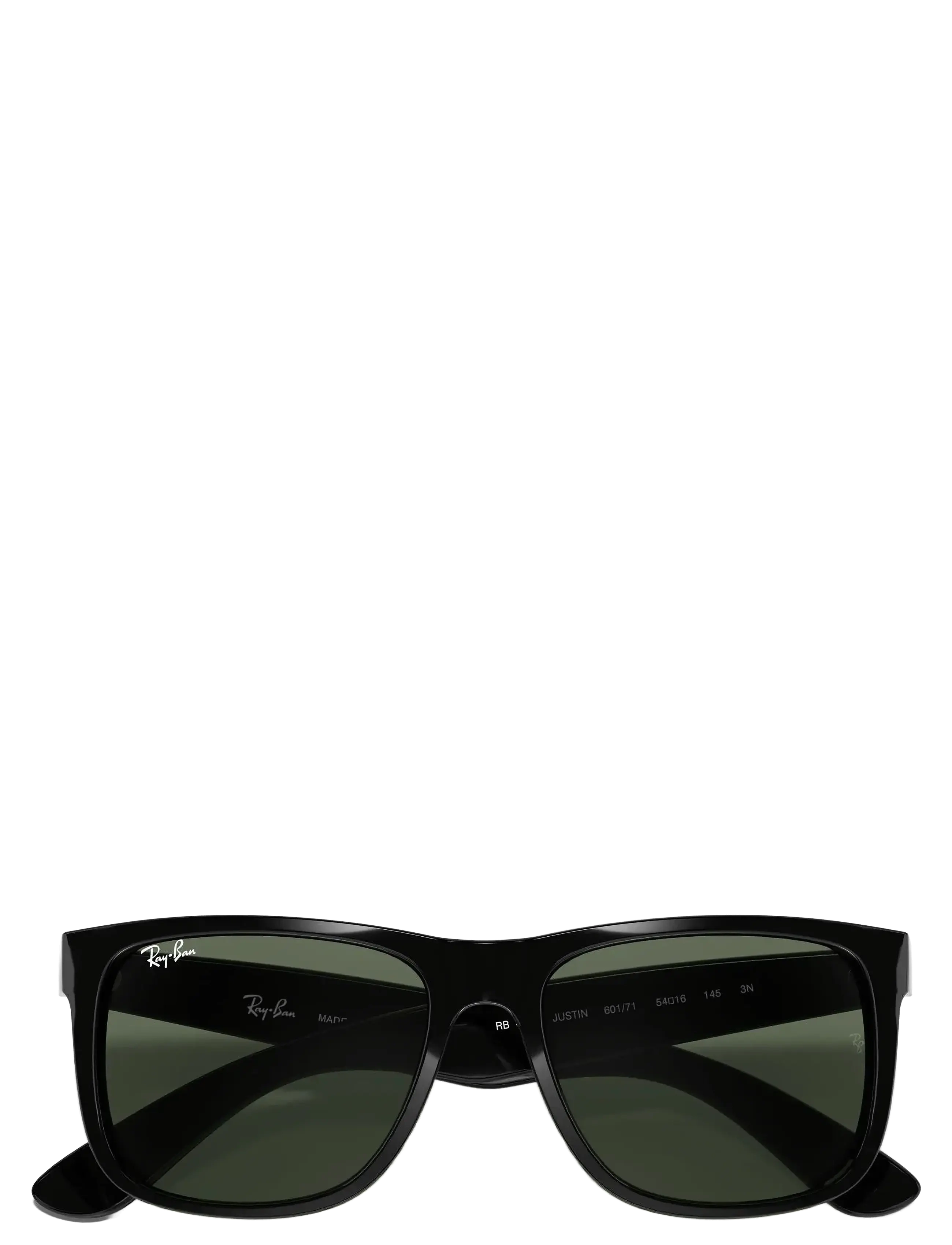 Ray-Ban Justin, 55, Sunglasses, Schwarz - D-frame- Wayfarer Männerswear