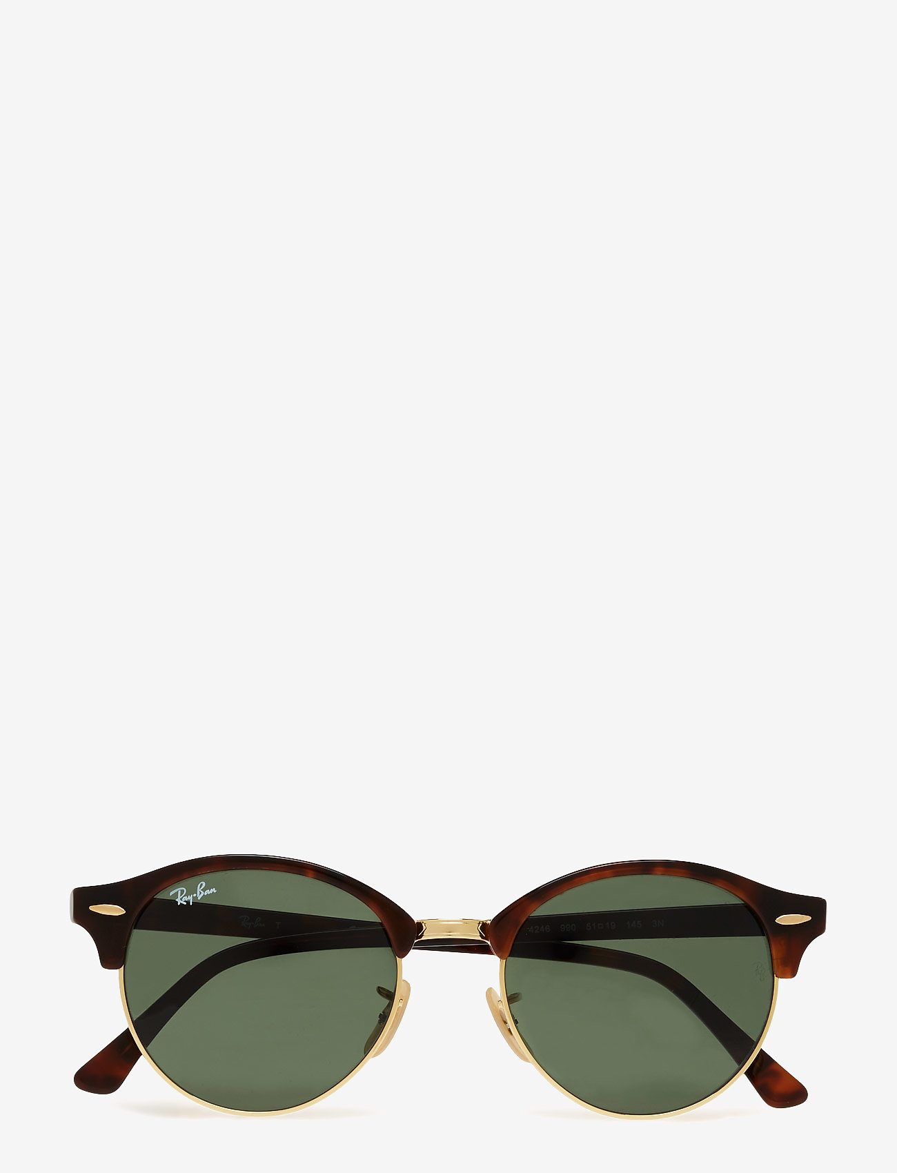 Ray-Ban - CLUBROUND - ar apaļu rāmi - red havana - 0