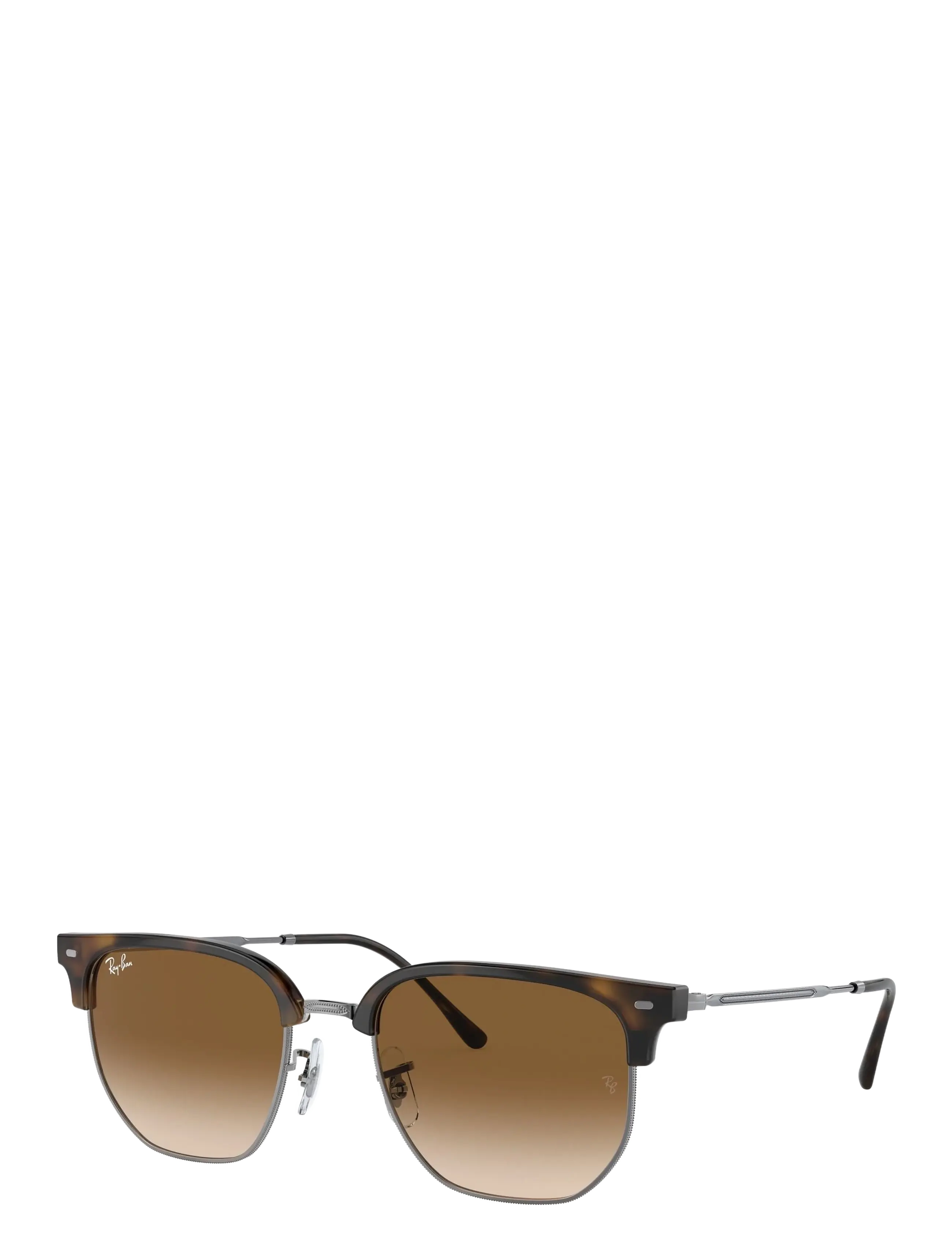 Ray-Ban New Clubmaster, 53, Sunglasses, Braun - D-frame- Wayfarer Frauen