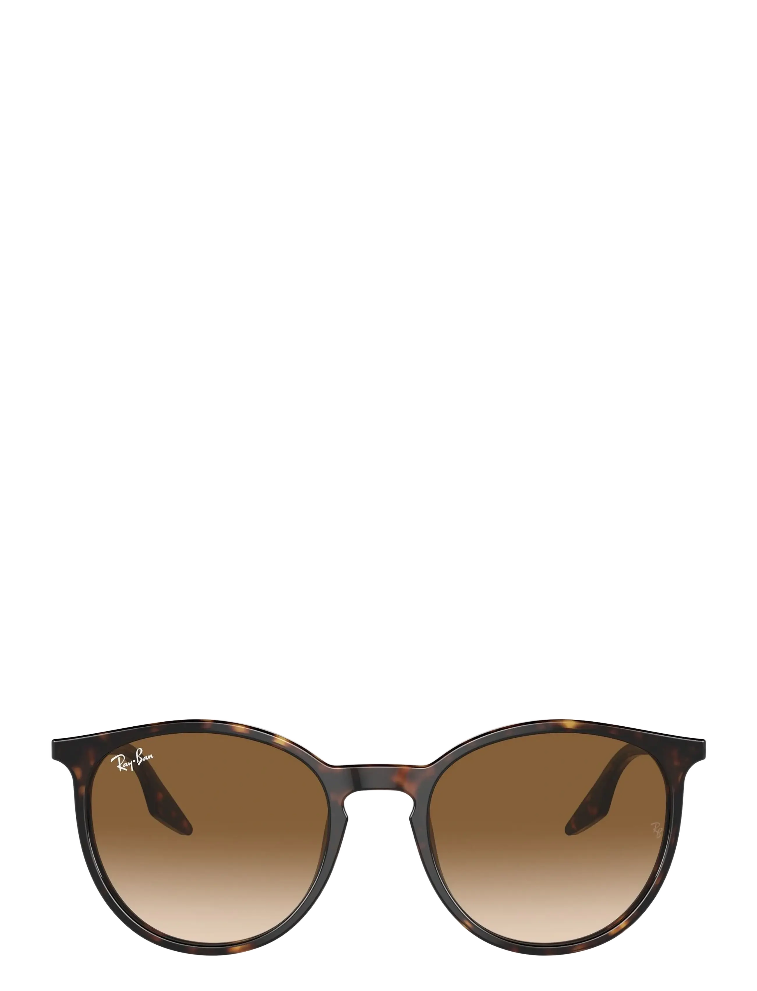 Ray-Ban - 0RB2204 - okrągłe okulary przeciwsłoneczne - havana / clear gradient brown - 1