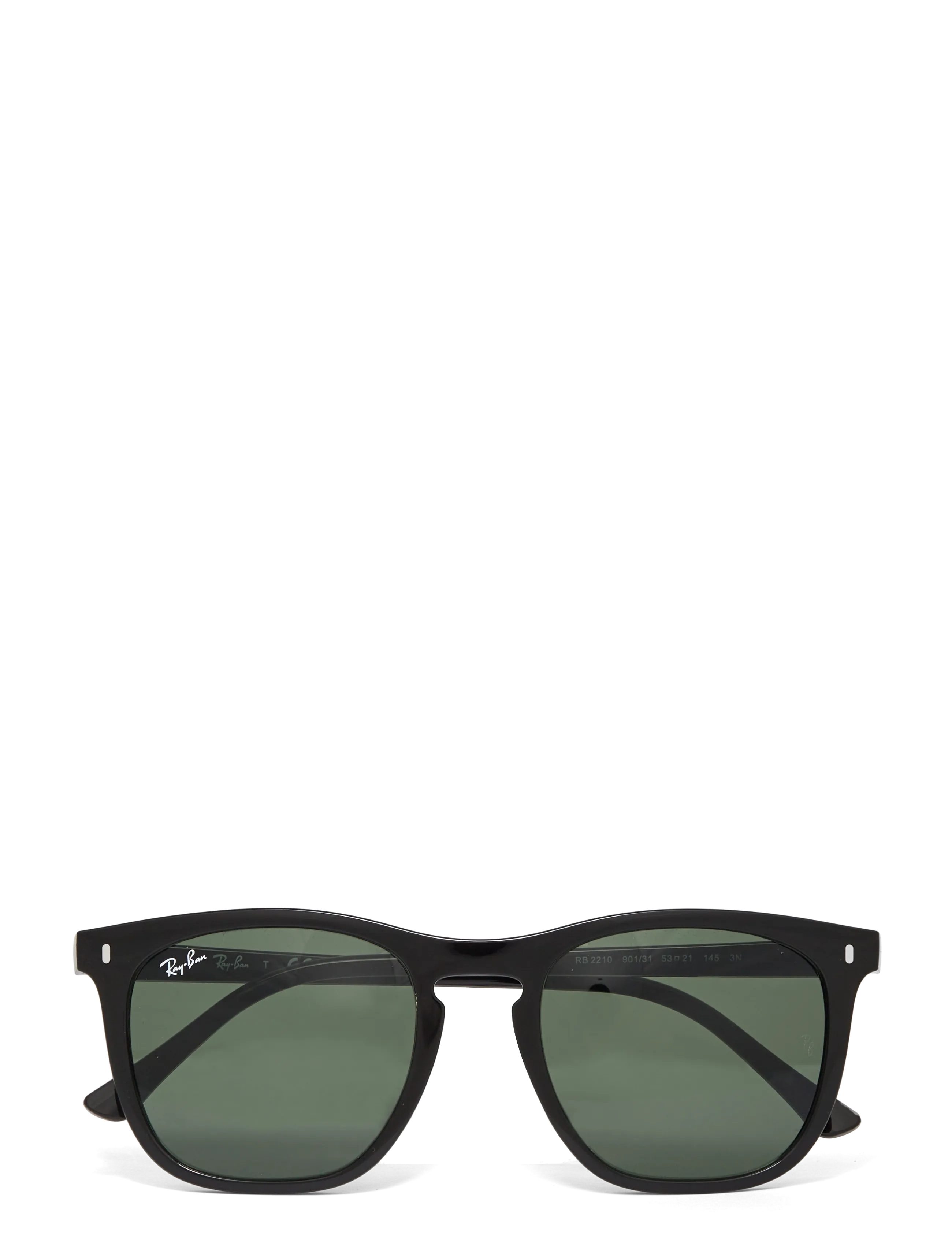 Ray-Ban RB2210 - D-formade - BLACK / GREEN / black