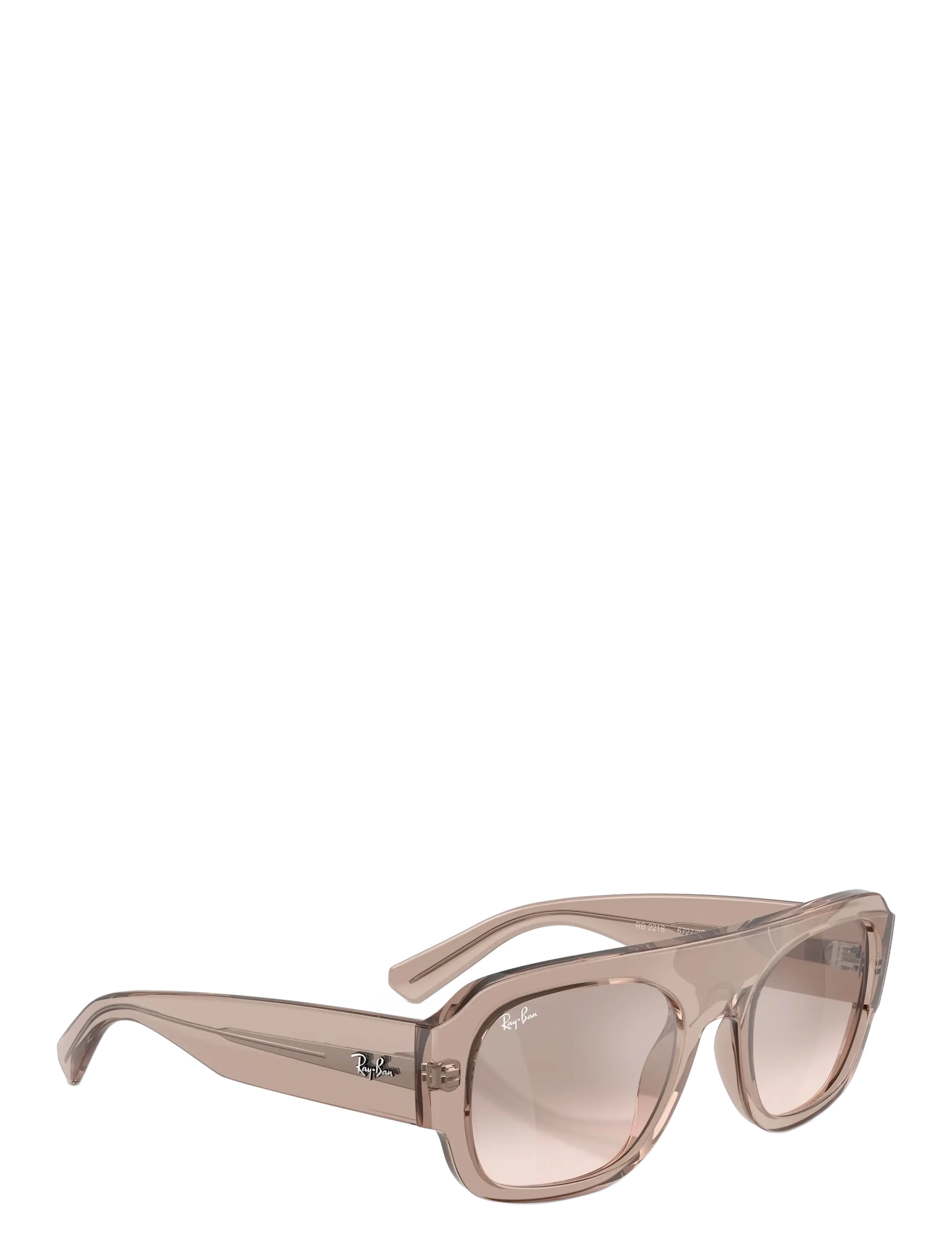Ray-Ban - RB2218 - pilot - transparent light brown / brown mirror silver gradient - 1