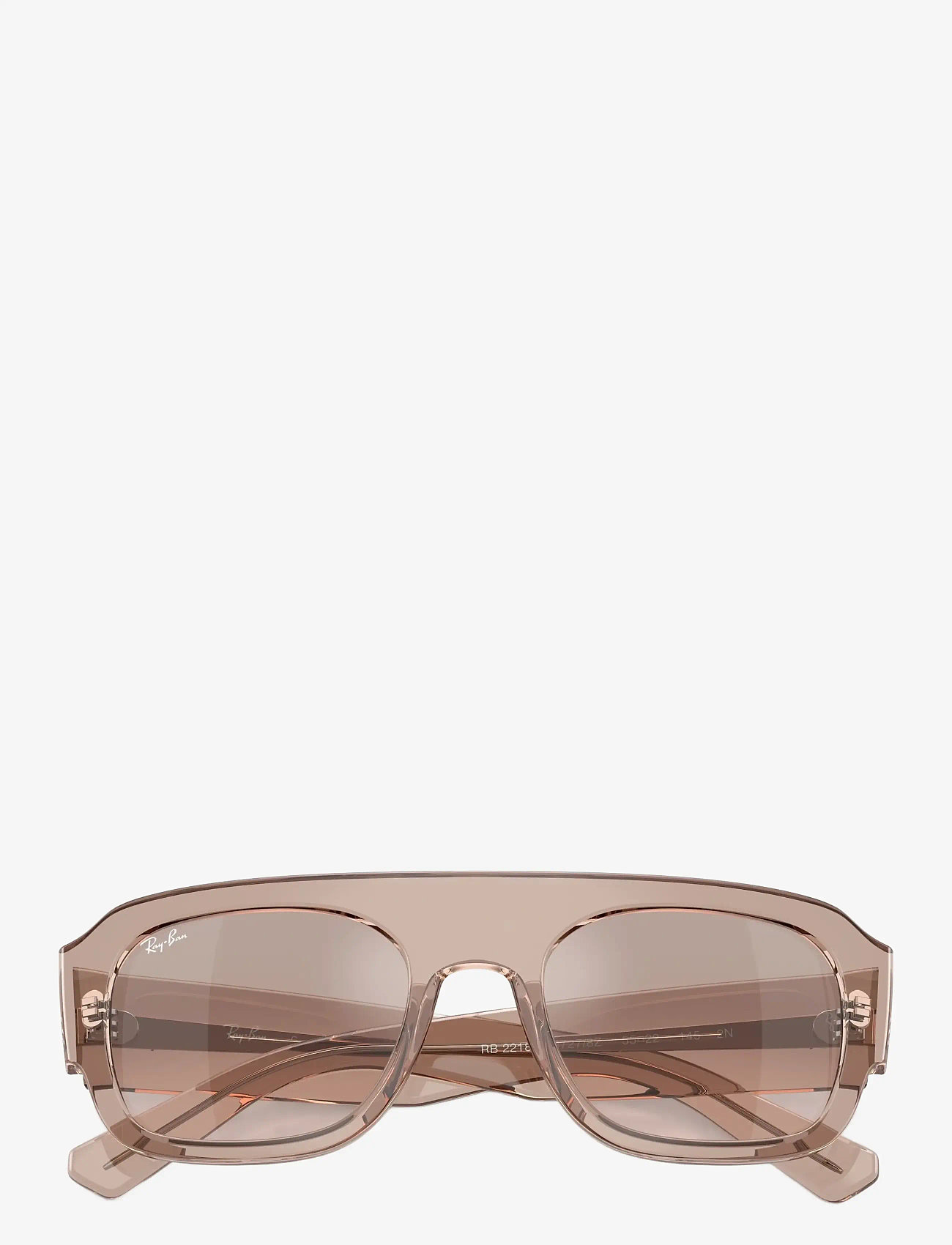 Ray-Ban - RB2218 - pilot - transparent light brown / brown mirror silver gradient - 3