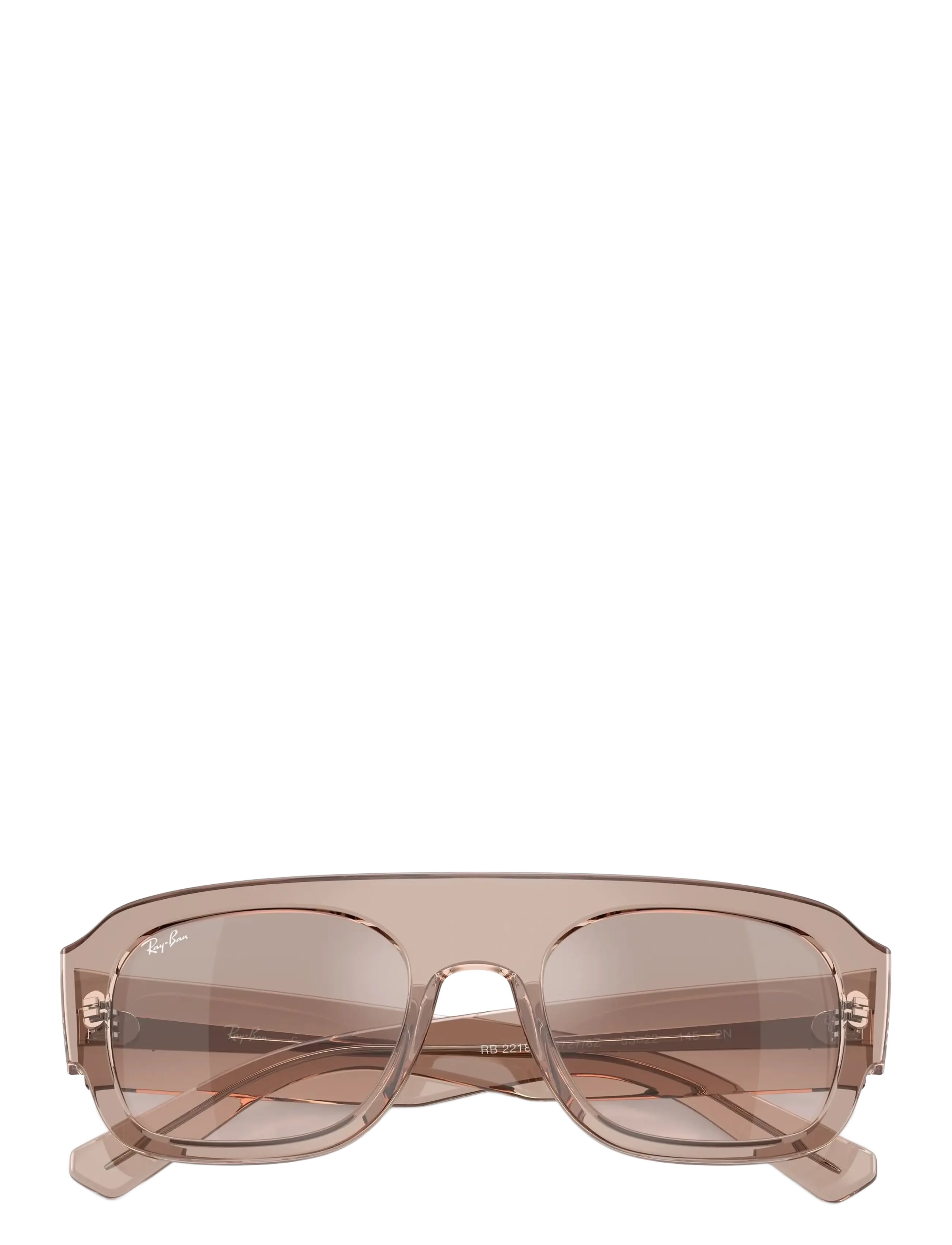 Ray-Ban - RB2218 - pilot - transparent light brown / brown mirror silver gradient - 3