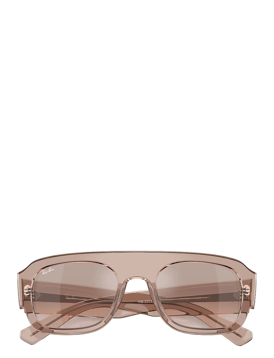 Ray-Ban - RB2218 - pilot - transparent light brown / brown mirror silver gradient - 3