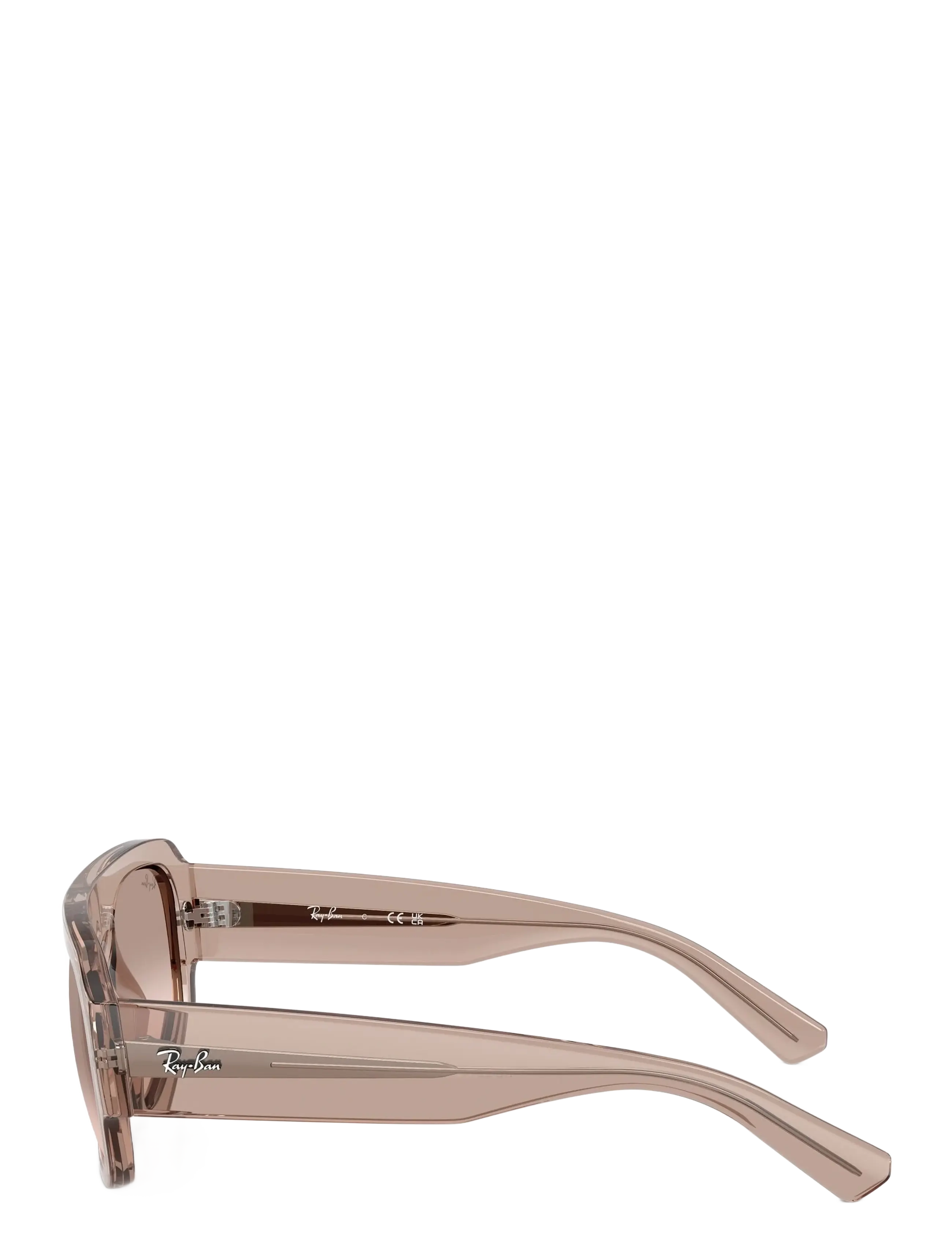 Ray-Ban - RB2218 - pilot - transparent light brown / brown mirror silver gradient - 5