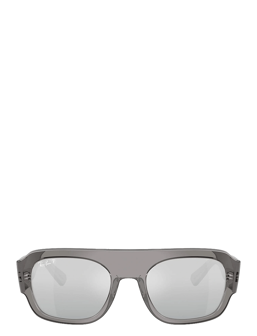 Ray-Ban - RB2218 - pilot - transaprent grey / grey mirror gradient silver po - 0