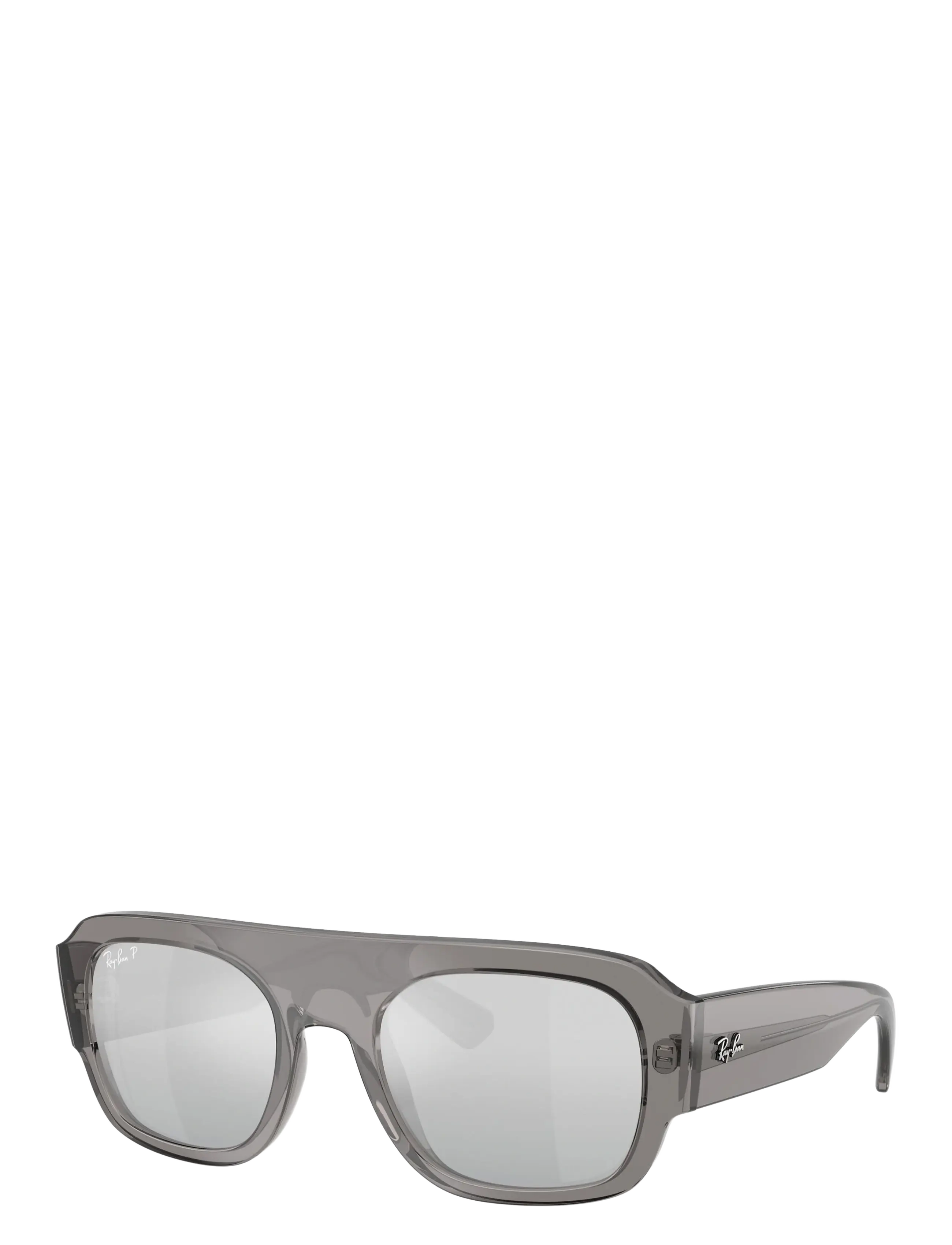 Ray-Ban - RB2218 - pilot - transaprent grey / grey mirror gradient silver po - 1