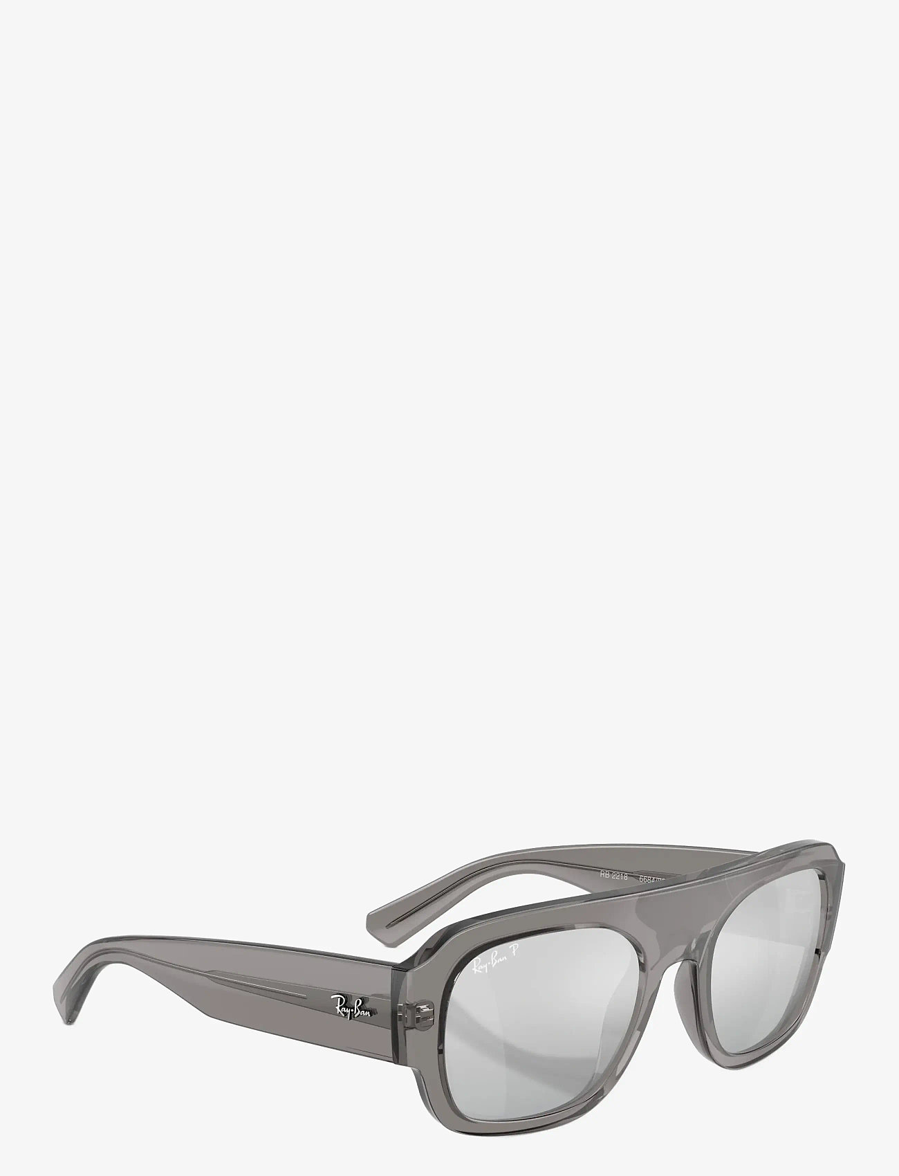 Ray-Ban - RB2218 - pilot - transaprent grey / grey mirror gradient silver po - 2