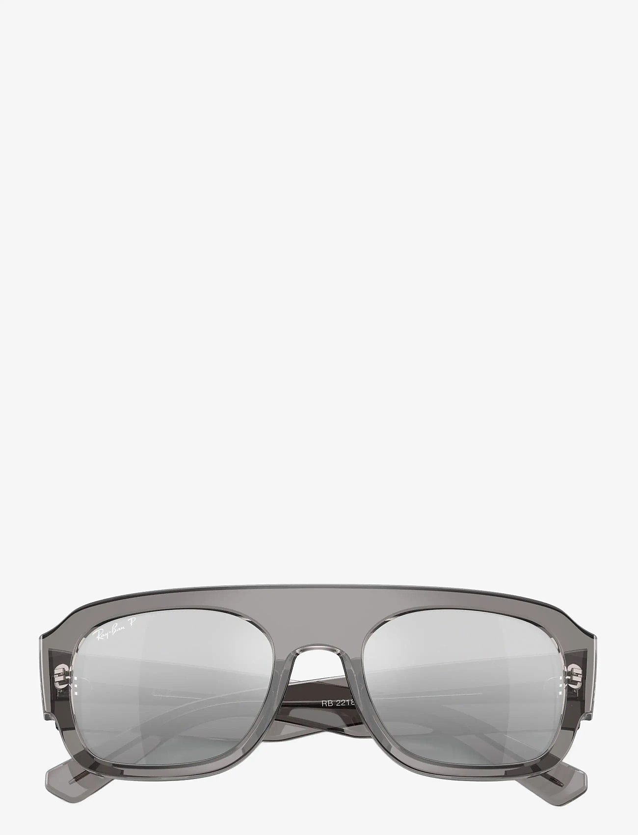 Ray-Ban - RB2218 - pilot - transaprent grey / grey mirror gradient silver po - 4