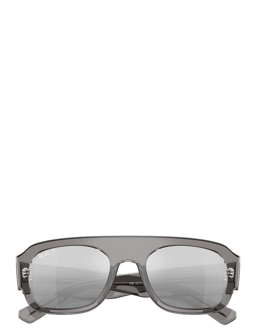 Ray-Ban - RB2218 - pilot - transaprent grey / grey mirror gradient silver po - 4