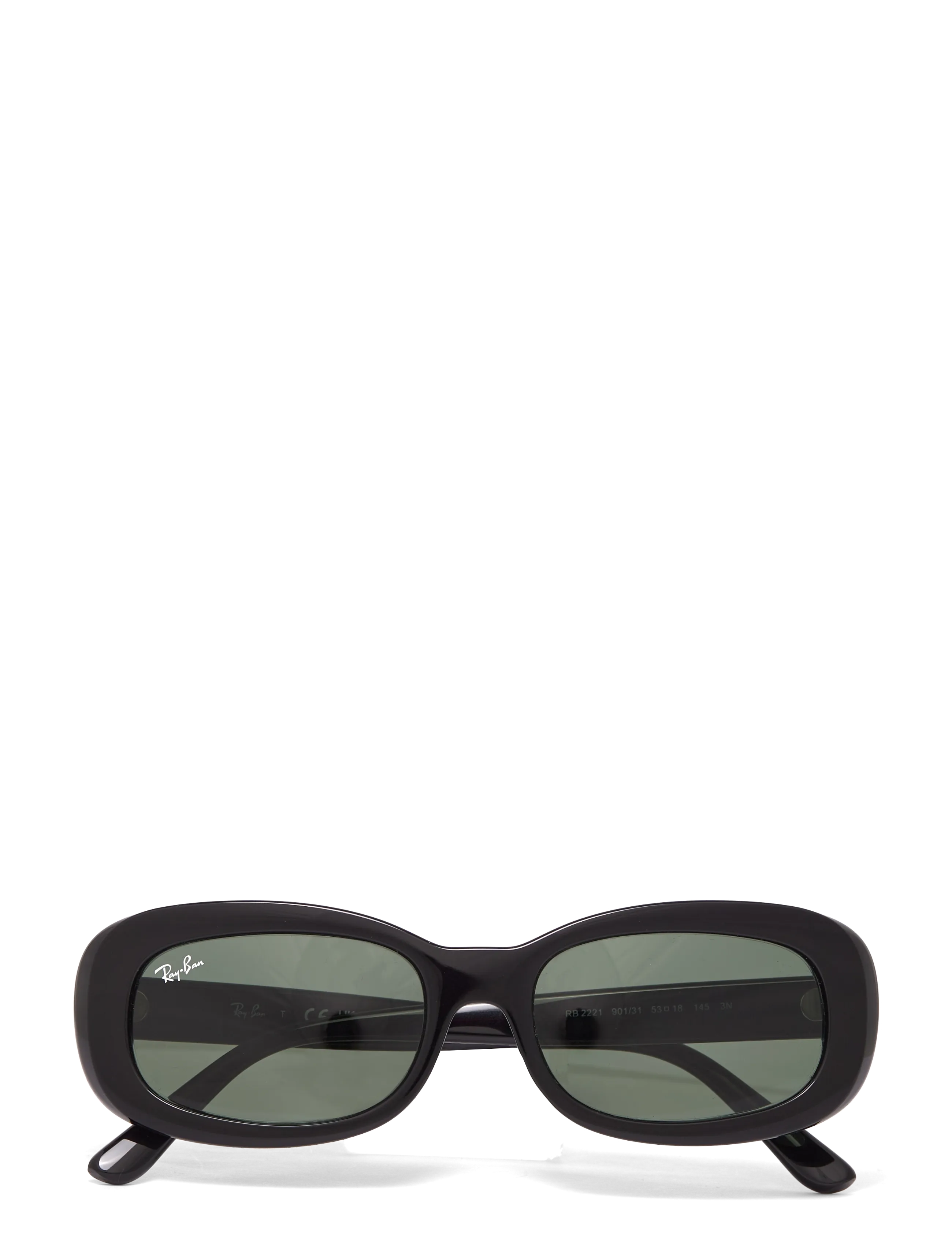 Ray-Ban RB2221 - Sunglasses - BLACK / GREEN / black
