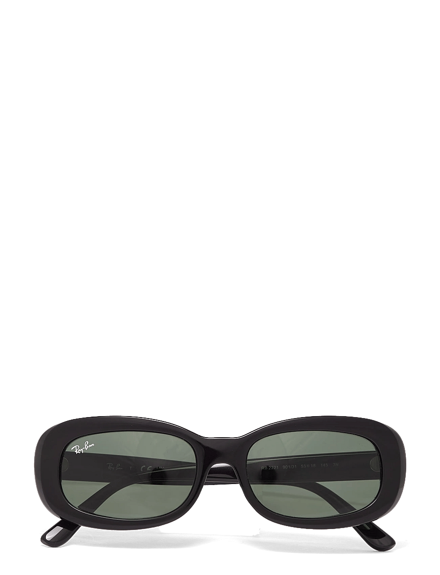 Ray-Ban - RB2221 - eckiger rahmen - black / green - 0