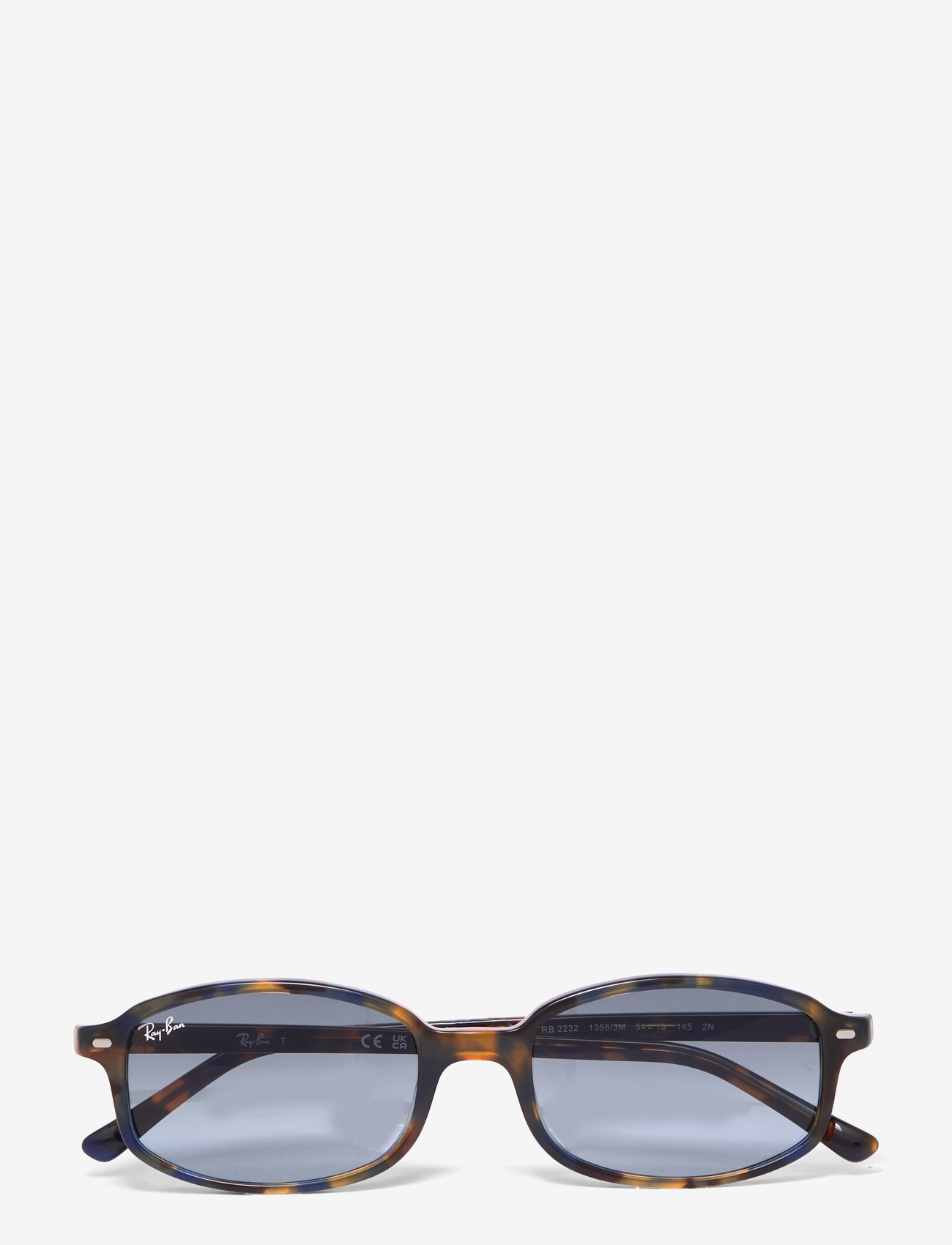 Ray-Ban - RB2232 - firkantede solbriller - yellow & blue havana / blue gradient grey - 0