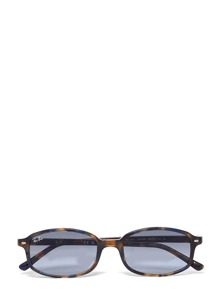 Ray-Ban - RB2232 - eckiger rahmen - yellow & blue havana / blue gradient grey - 0