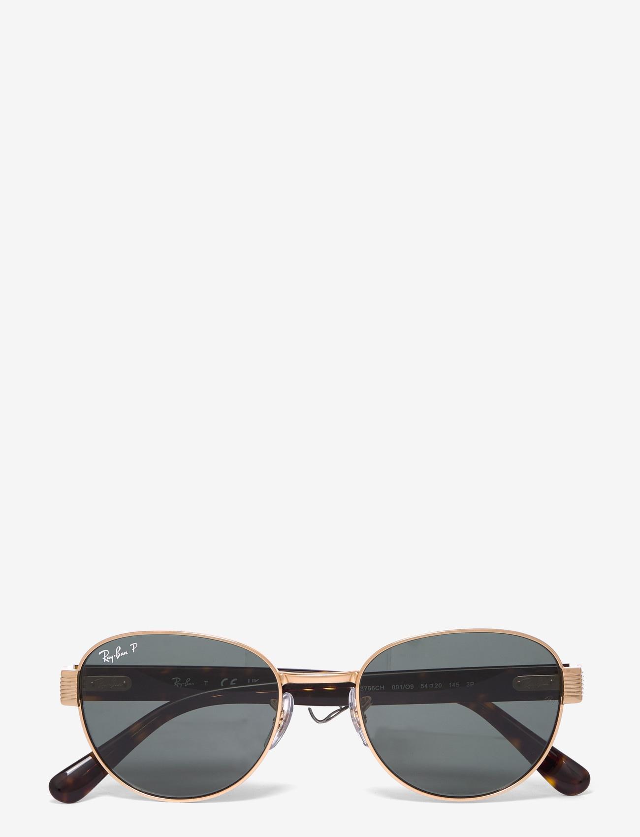 Ray-Ban - RB3766CH - runde solbriller - arista / polar grey - 0