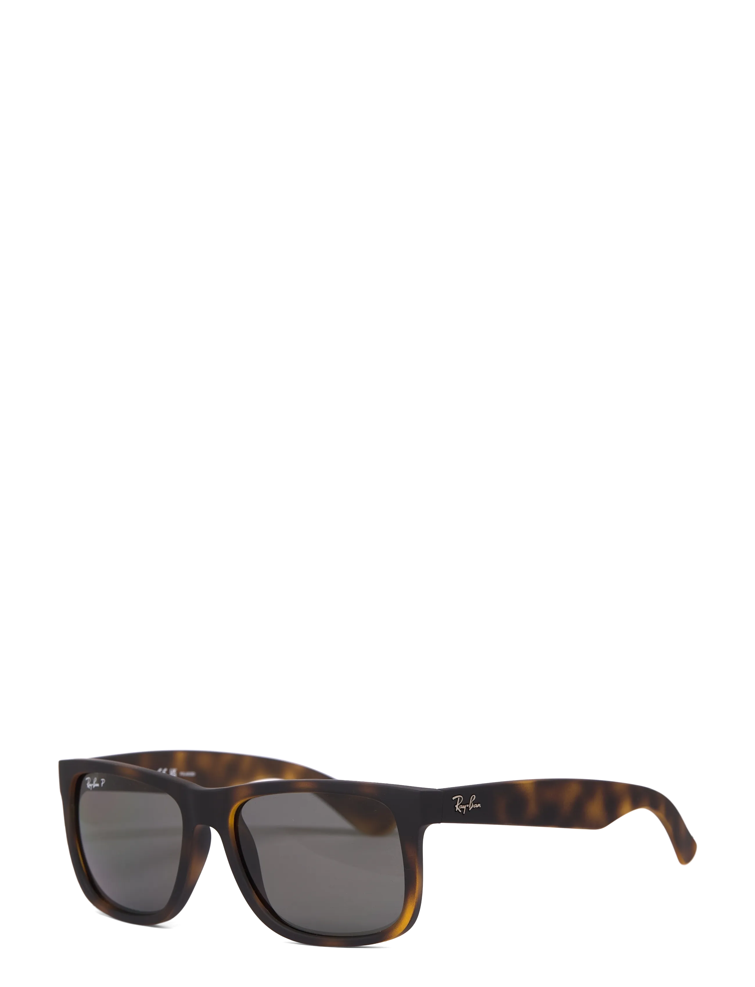 Ray-Ban - JUSTIN - d-shaped solbriller - rubber havana / dark grey polar - 1