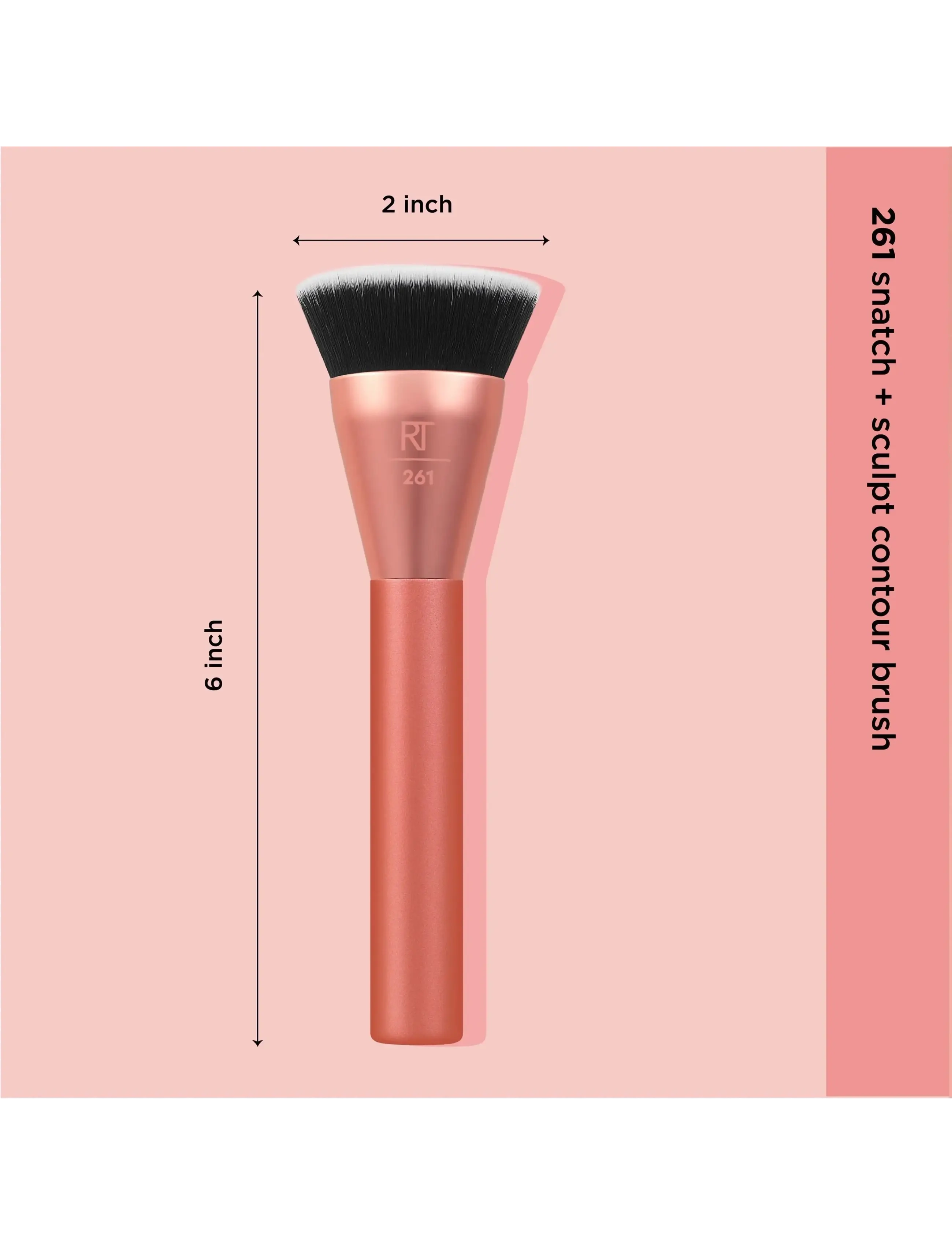 Real Techniques - Real Technique Shapeshifter Snatch + Sculpt Contour brush - smink - no color - 3