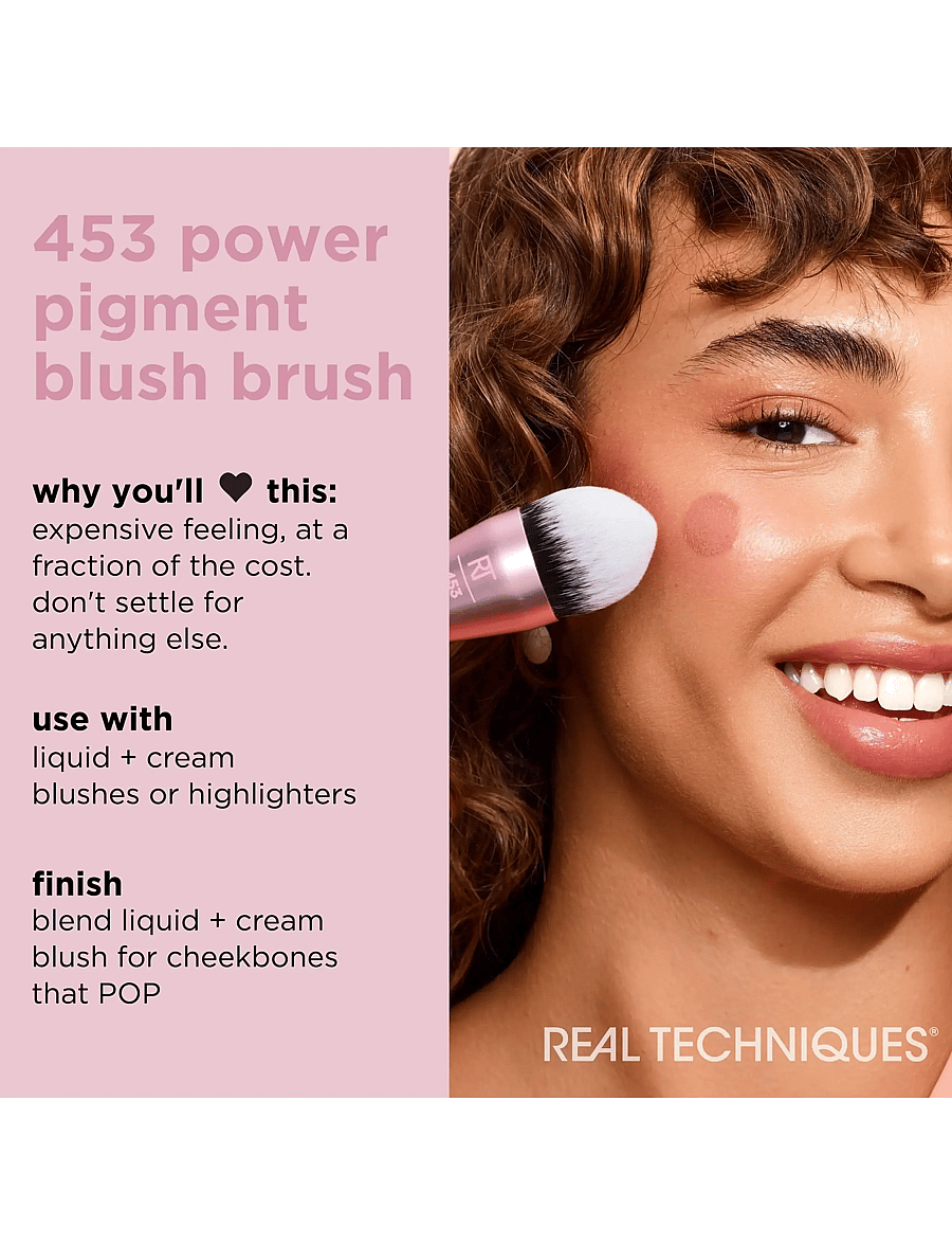 Real Techniques - Real Techniques Power Pigment Blush Brush - makeup - no color - 2