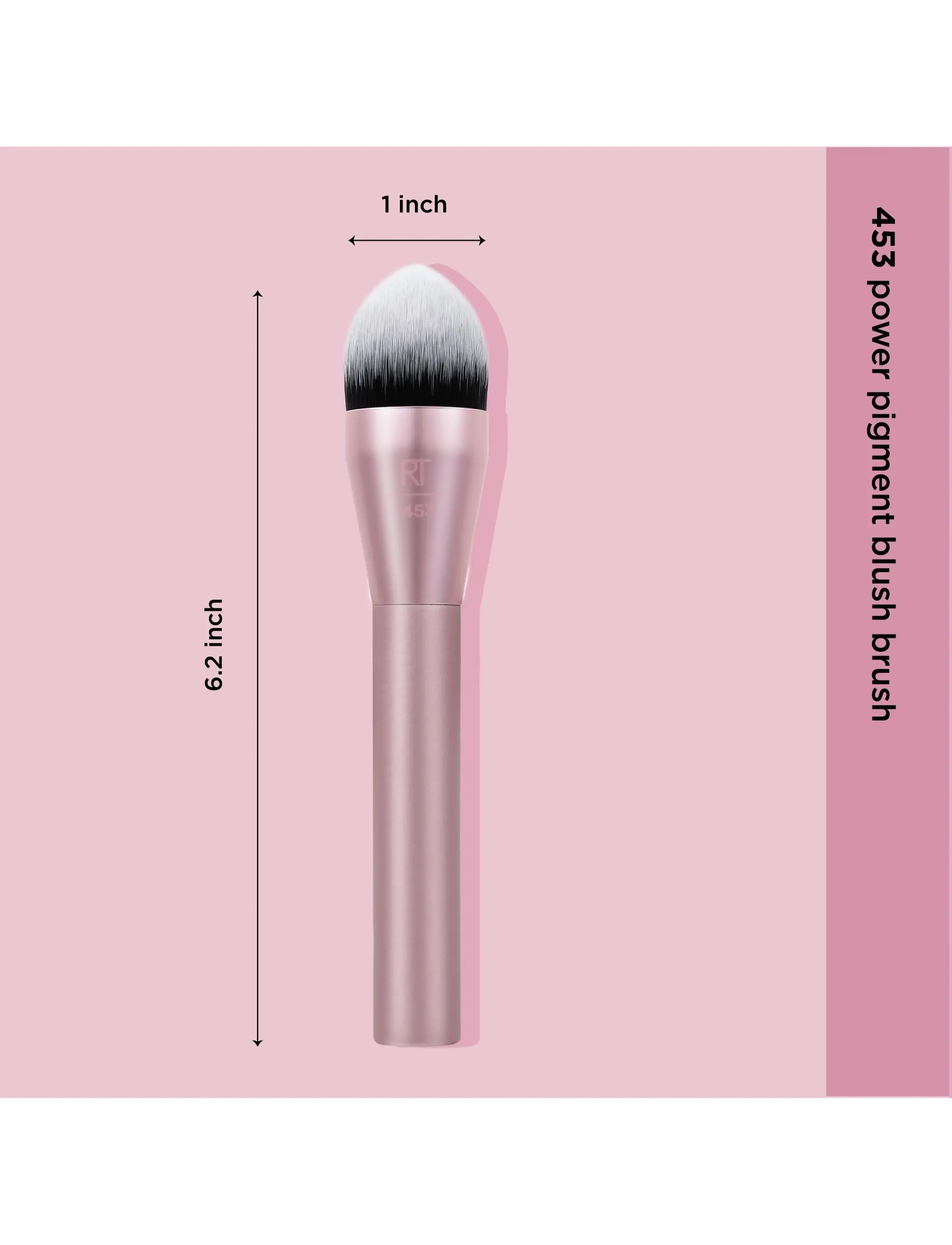 Real Techniques - Real Techniques Power Pigment Blush Brush - smink - no color - 3