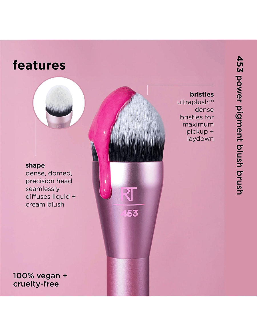 Real Techniques - Real Techniques Power Pigment Blush Brush - makeup - no color - 4