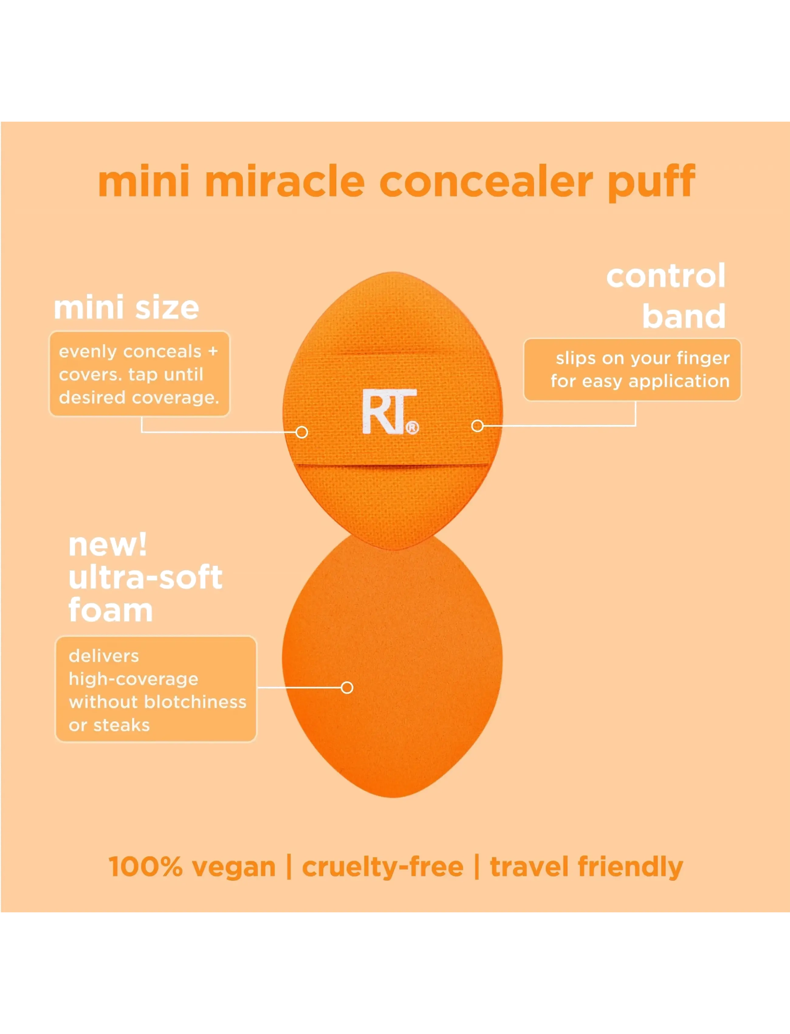 Real Techniques - Real Techniques Mini Miracle Concealer Puff Trio - makeup - no color - 5