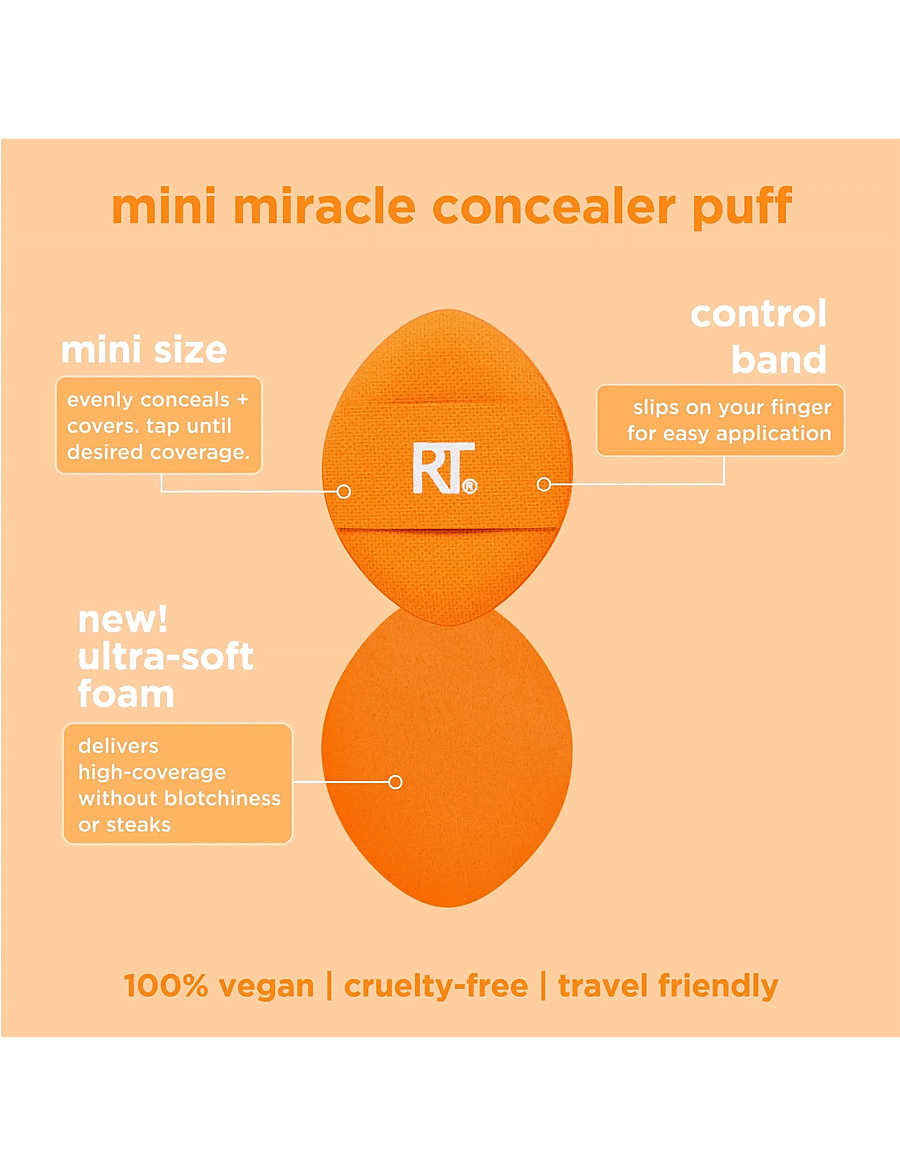 Real Techniques - Real Techniques Mini Miracle Concealer Puff Trio - makeup - no color - 5