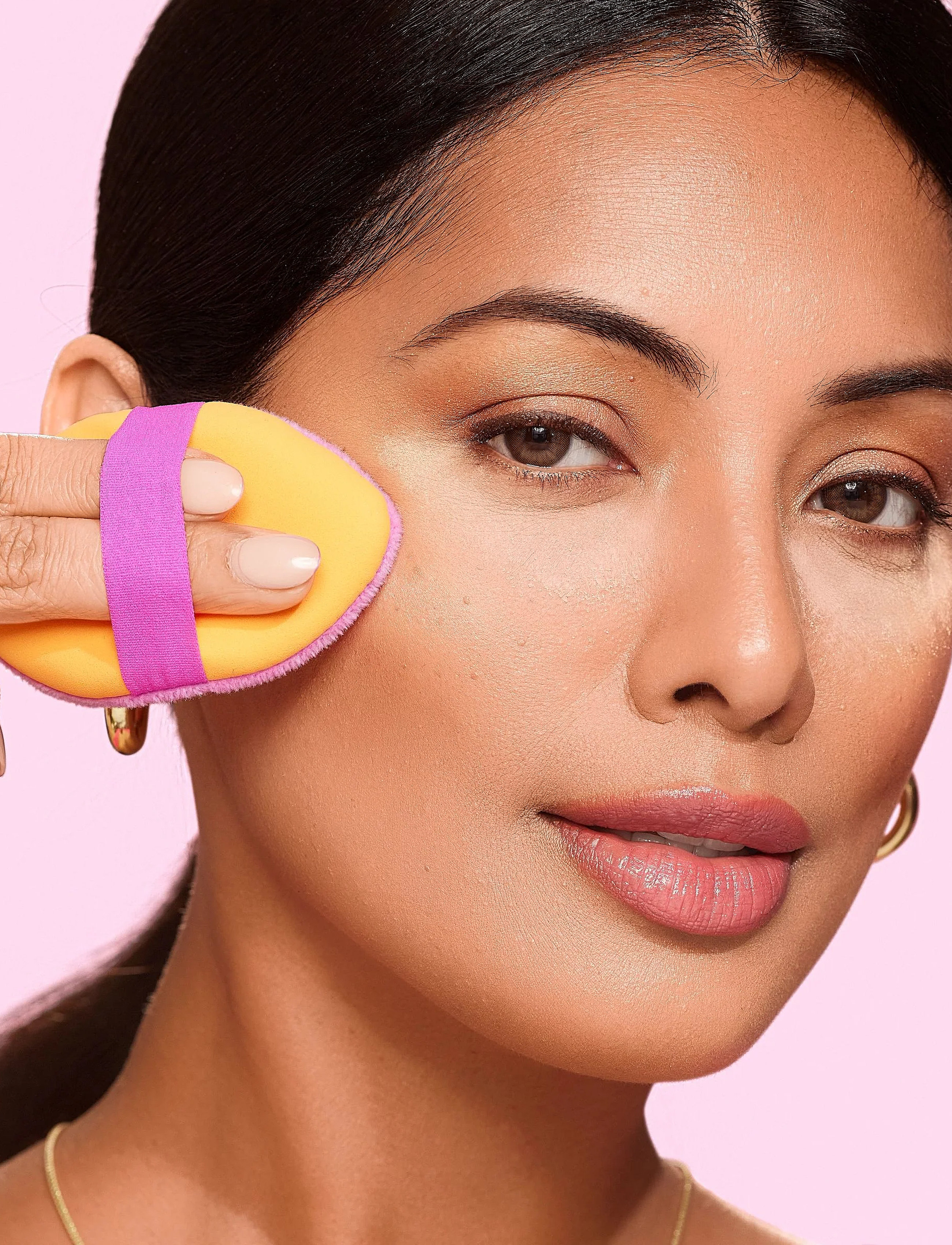 Real Techniques Miracle 2-In1 Powder Puff Duo, One Size, Multi/patterned, Ansigtsbørster > Pudderbørster, Dame