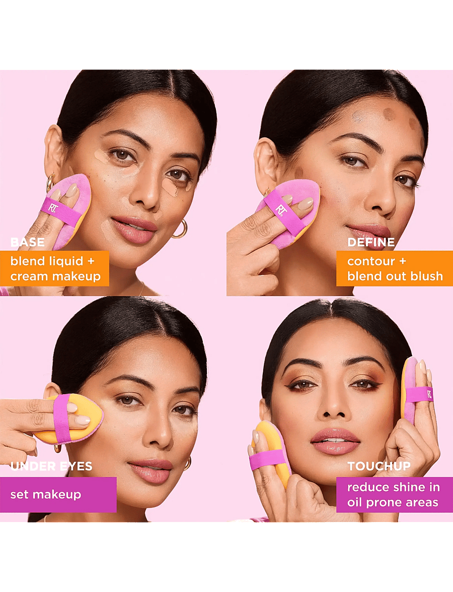 Real Techniques - Miracle 2-in1 Powder Puff Duo - makeup - no color - 5