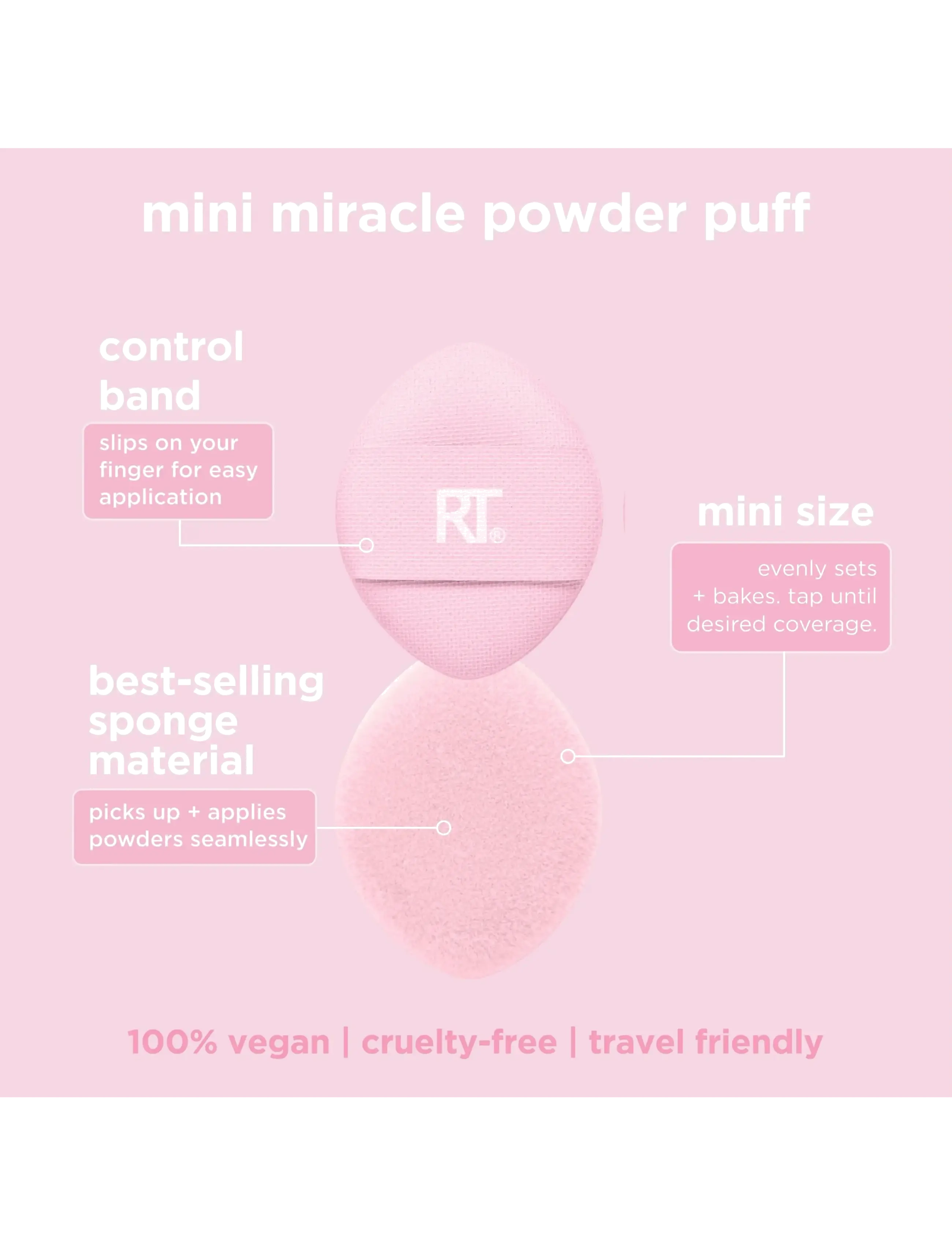 Real Techniques - Mini Miracle Powder Puff Trio - makeup - no color - 5