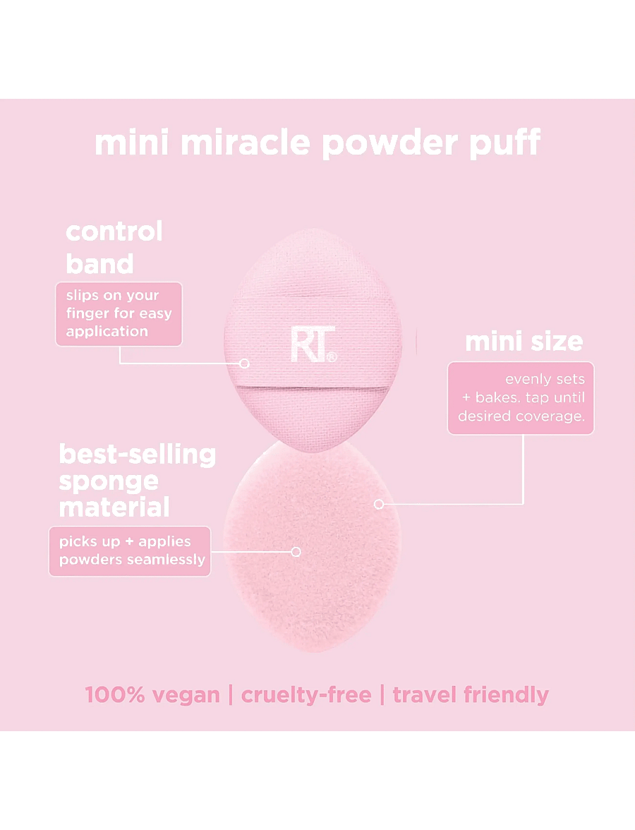 Real Techniques - Mini Miracle Powder Puff Trio - makeup - no color - 5