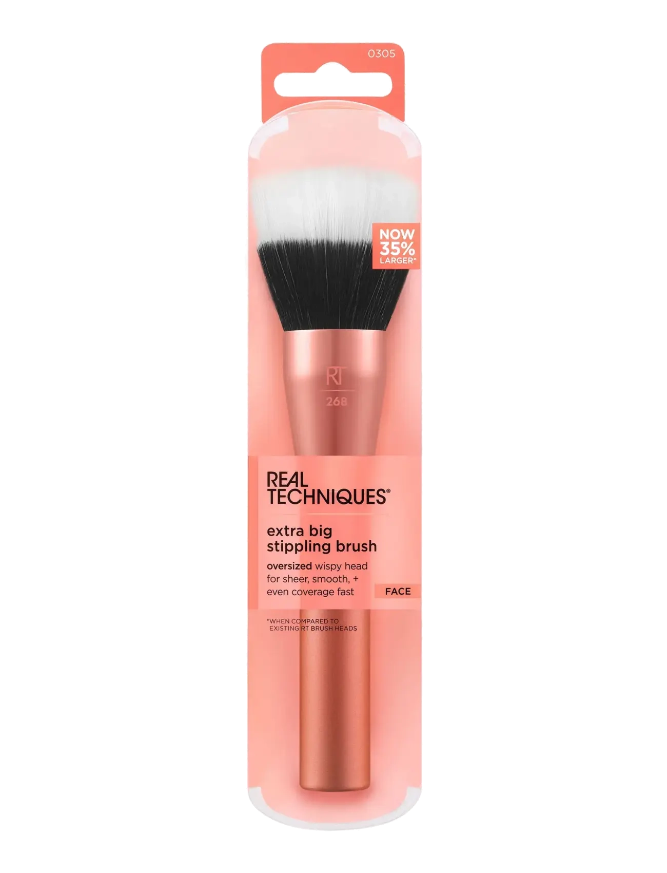 Real Techniques Real Techniques Extra Big Stippling Brush, One Size, Pink, Ansigtsbørster > Foundation-Børster, Dame