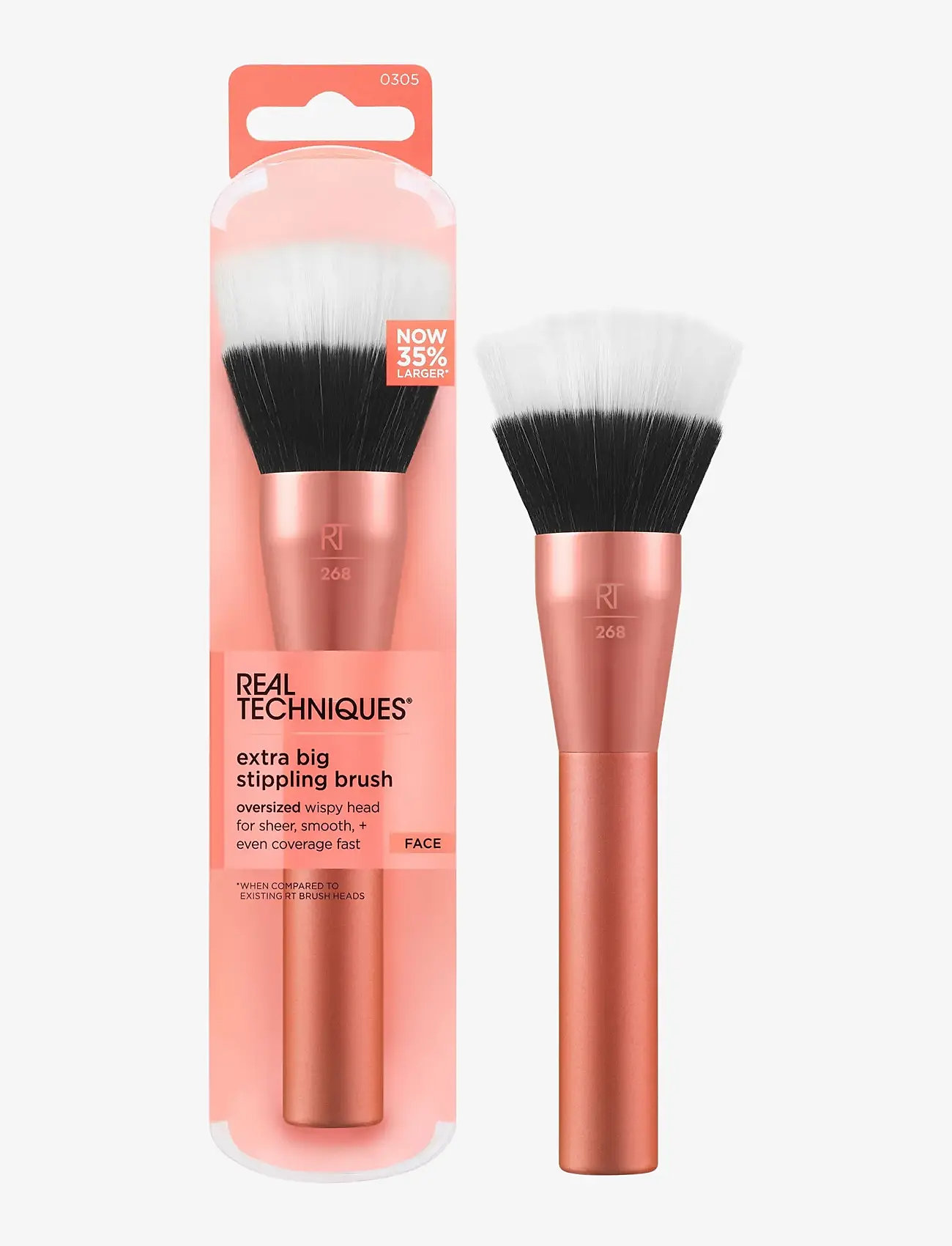 Real Techniques - Real Techniques Extra Big Stippling Brush - laveste priser - no color - 1