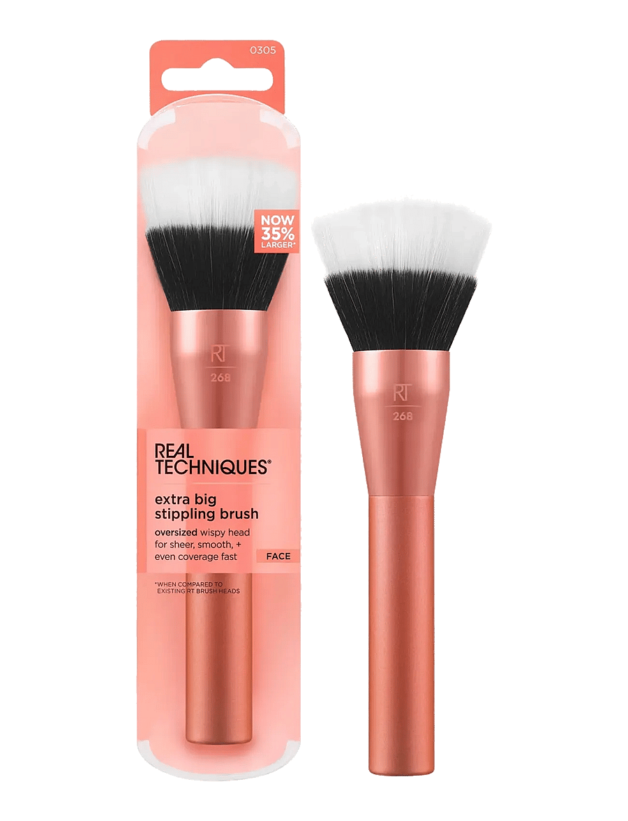 Real Techniques - Real Techniques Extra Big Stippling Brush - makeup - no color - 1