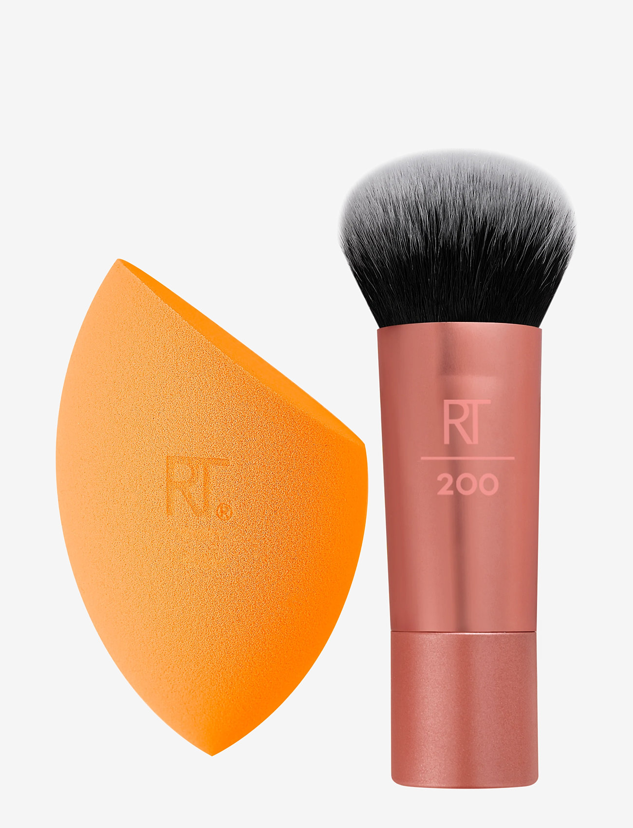 Real Techniques Mini Travel Duo, Rouge-børste, Multi/mønstret, Str: ONE SIZE