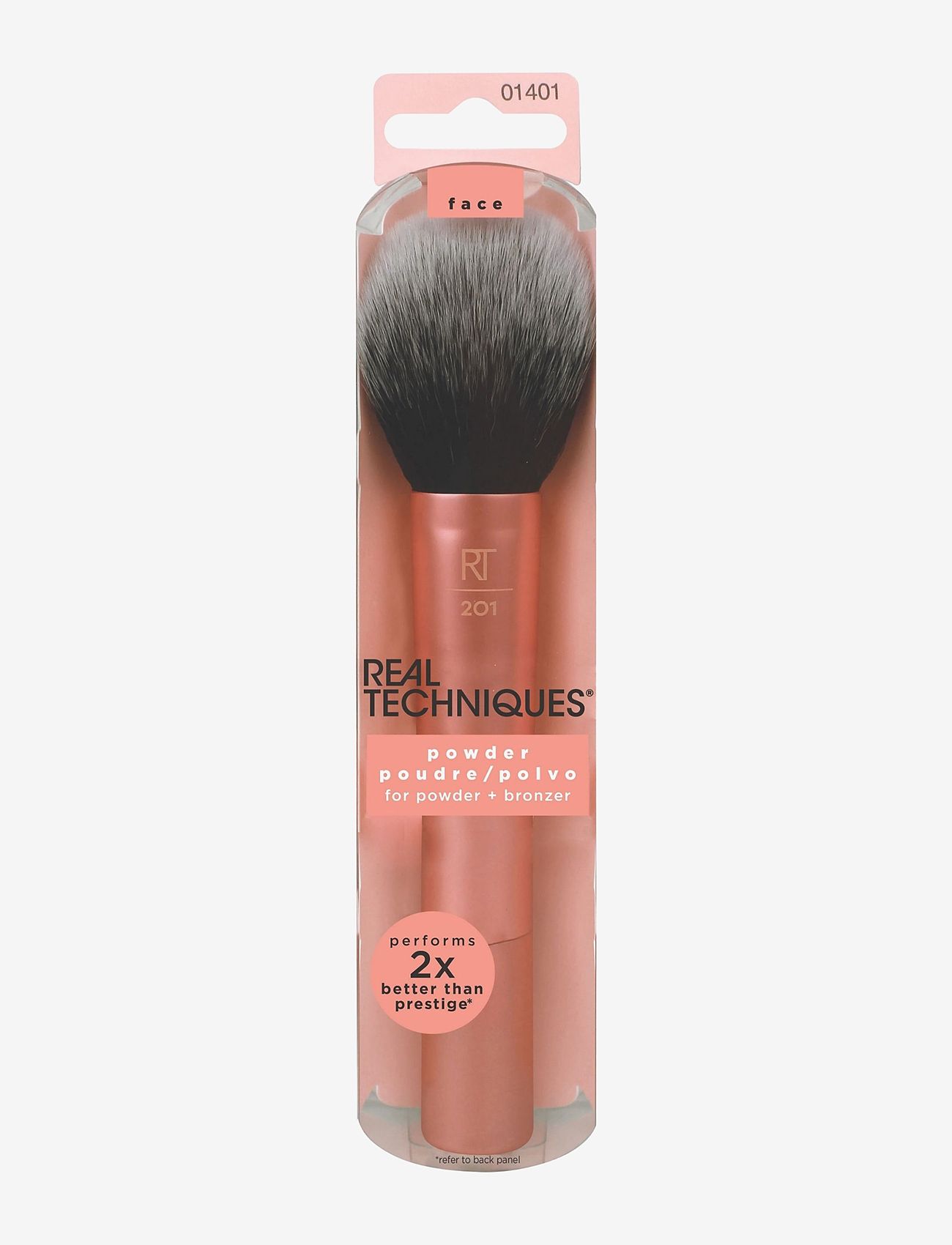Real Techniques - Real Techniques Powder Brush Multilingual - laveste priser - pink - 1