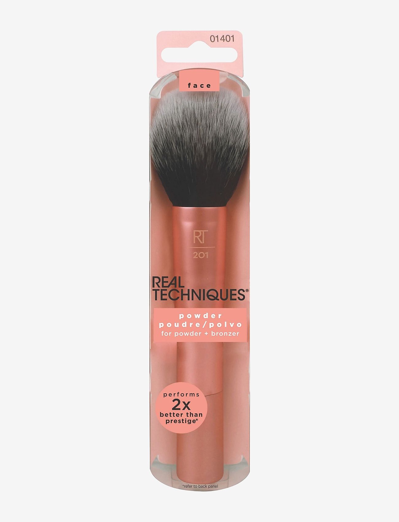 Real Techniques - Real Techniques Powder Brush Multilingual - pudderbørster - pink - 1