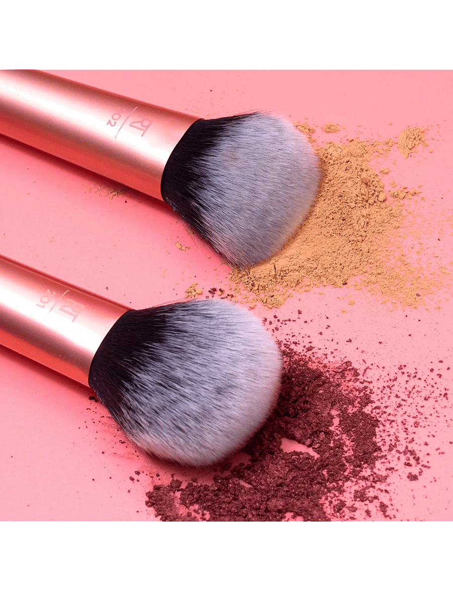 Real Techniques - Real Techniques Powder Brush Multilingual - makeup - pink - 3