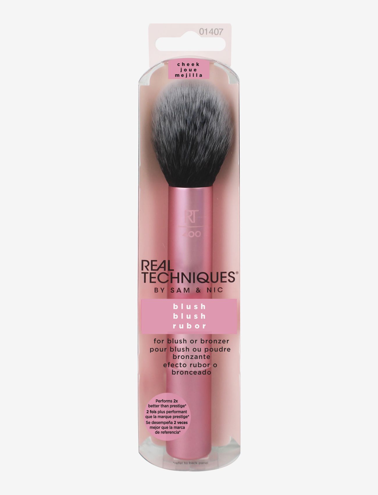 Real Techniques - Real Techniques Blush Brush Multilingual - smink - pink - 1