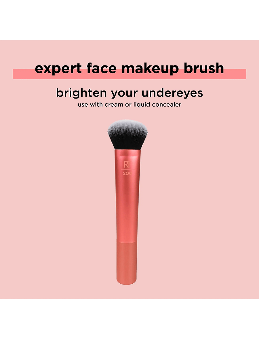 Real Techniques - Real Techniques Expert Face Brush Multilingual - makeup - orange - 1